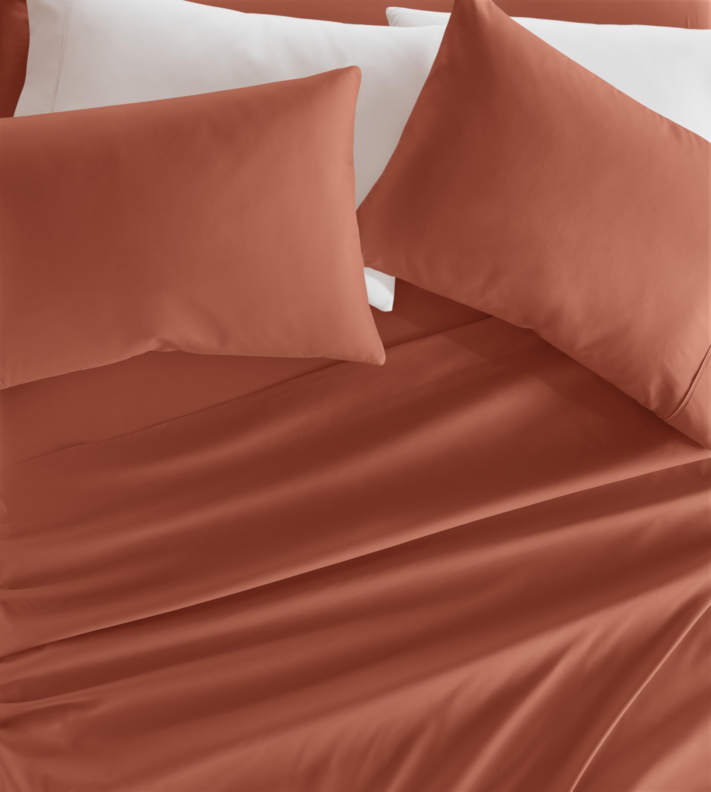 Linen Market 4 Piece Queen Sheet Set - Breathable, Double-Brushed Patterned Cooling Sheets – Oeko-TEX Certified Ultra Soft & Wrinkle-Free 16" Deep-Pocket Queen Sheets - Easy Care Soft Floral Pink