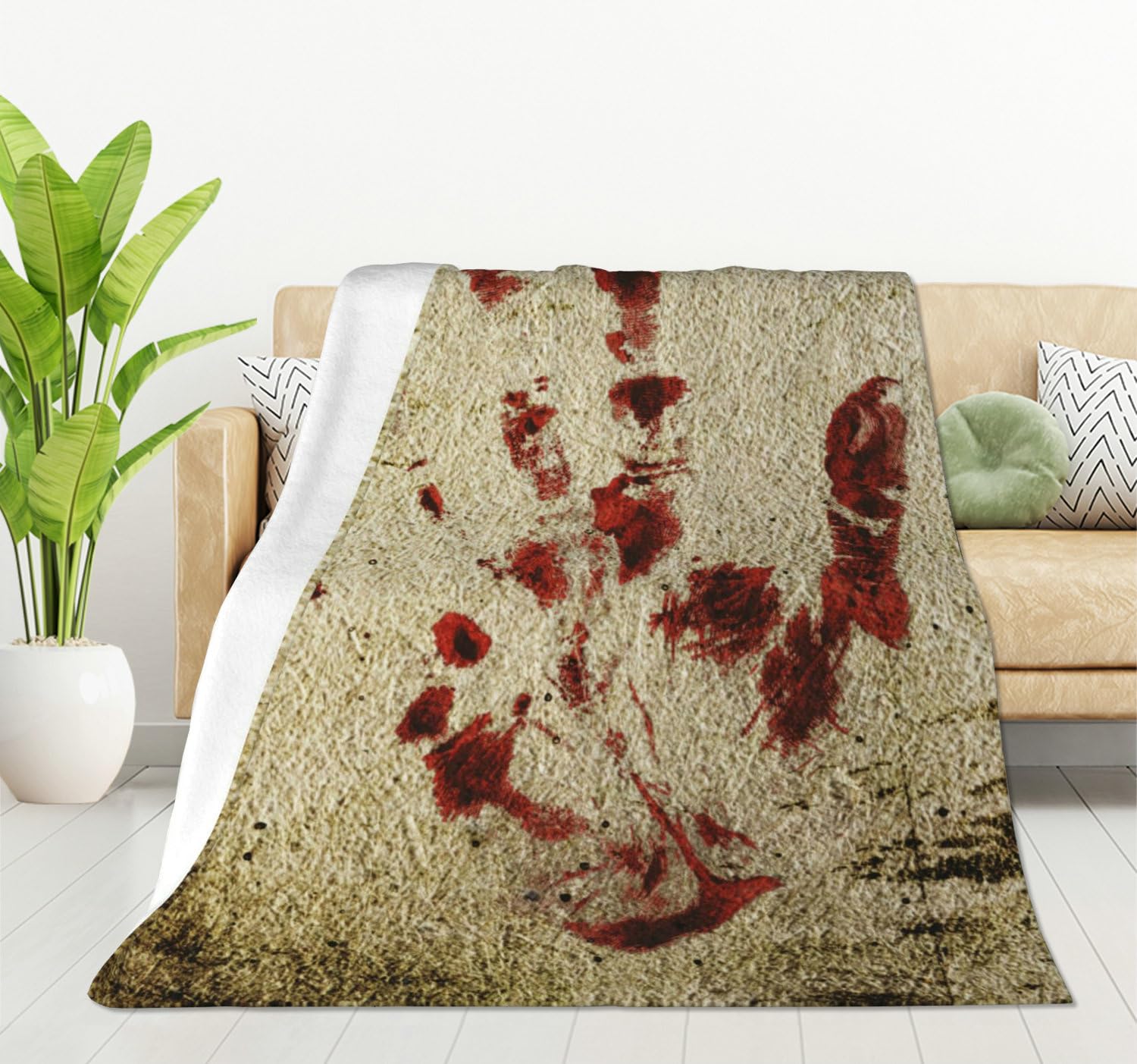 HGOD DESIGNS Beach Coral Fleece Throw Blanket Soft Cozy Coral Fuzzy Blanket Caring for Women & Adults Ocean Coral Pink Branch Reef Nature Red White Plush Microfiber Blanket 40"x50"