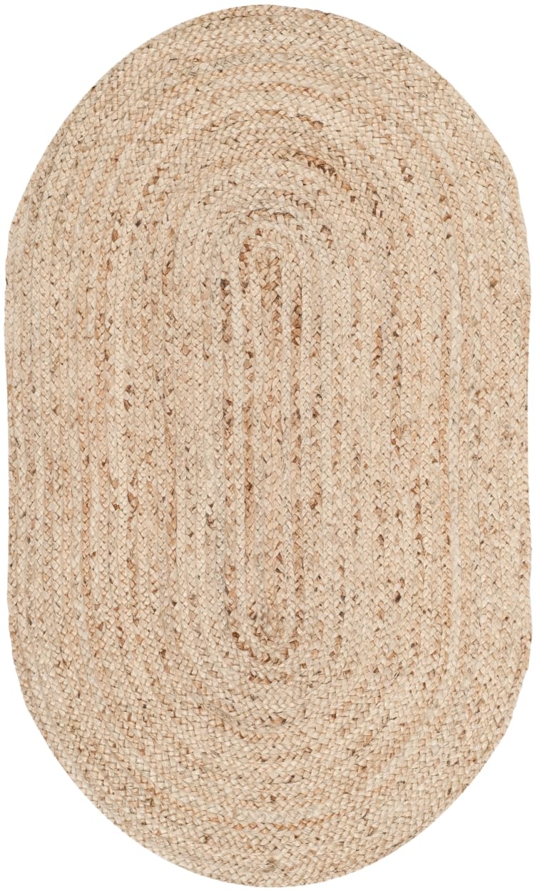 SAFAVIEH Cape Cod Collection Runner Rug - 2'3" x 8', Natural Brown, Handmade Braided Flat Weave Jute (CAP252A)