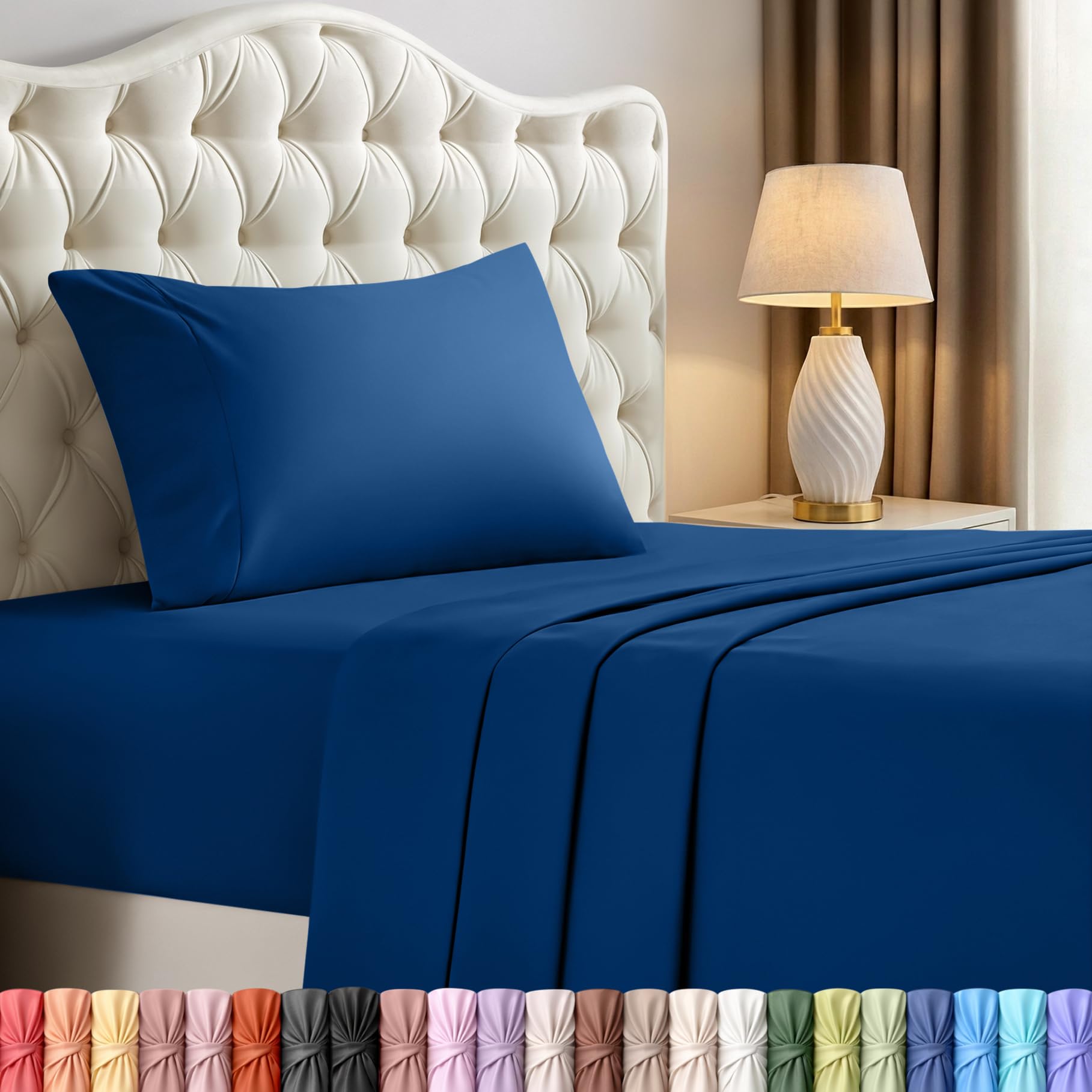 Utopia Bedding Queen Size Sheet Set – 4 Piece Bed Sheets, Soft and Breathable Microfiber, Includes 1 Fitted Sheet, 1 Flat Sheet and 2 Pillowcases – Oeko Tex (Coral)