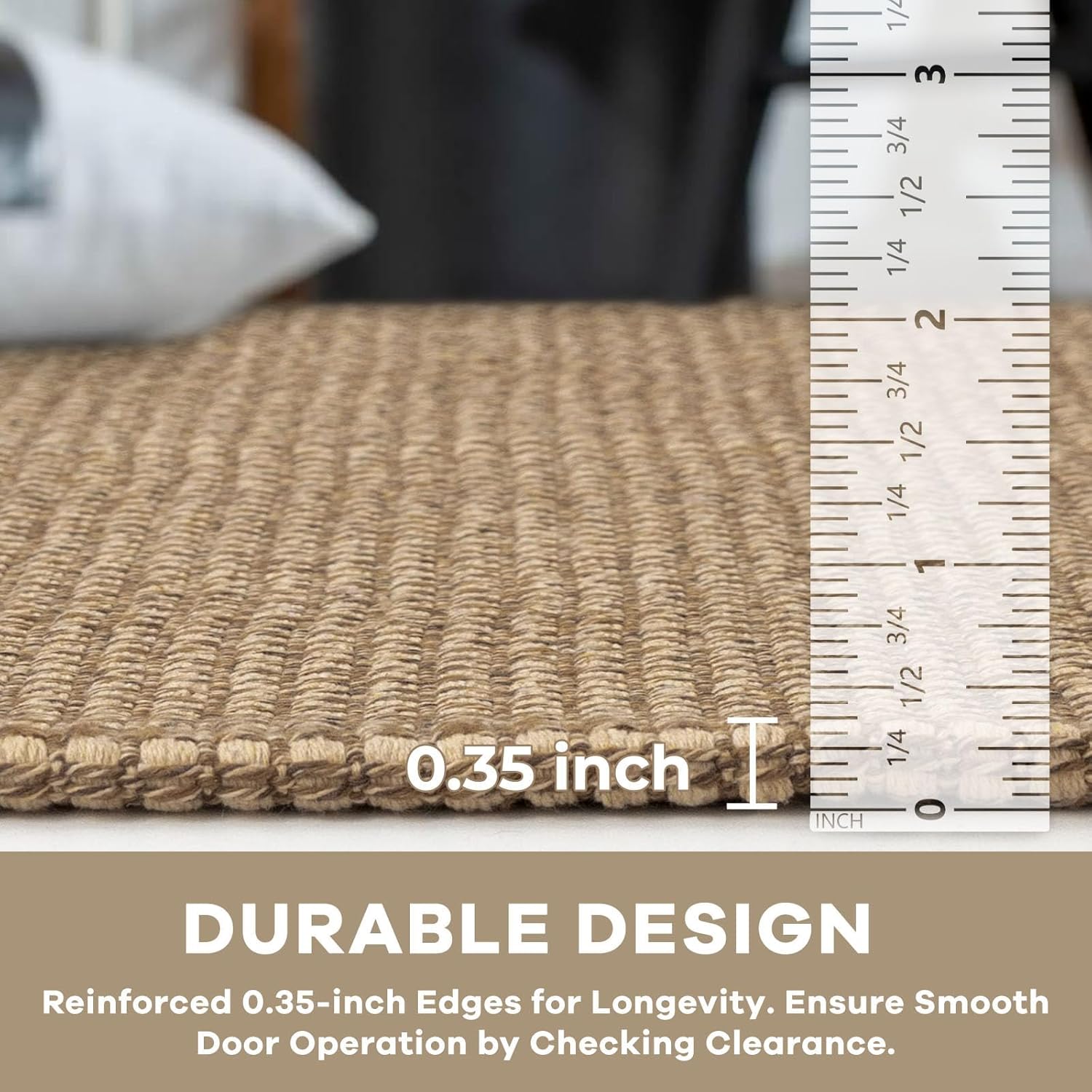 KOZYFLY Boho Runners for Hallways 2x6 ft Washable Kitchen Runner Non Slip Rubber Backed Hall Runners Cotton Entryway Runner Rugs Floor Carpet for Indoor Backdoor Bedroom Kitchen, Tan/Orange/Brown