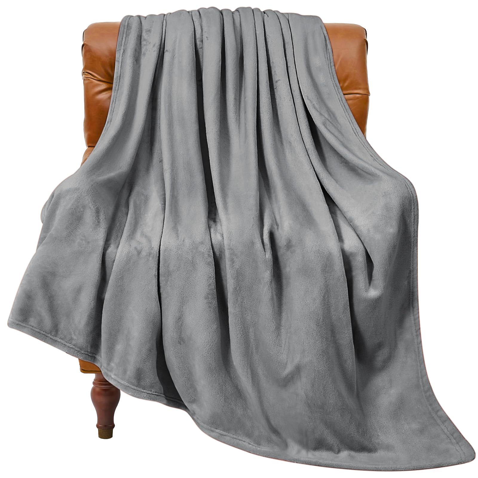 BEDELITE Fleece Blanket Black Throw Blankets for Couch & Bed, Luxury Plush Cozy Fuzzy Blanket 50x60 inches, Super Soft Warm Lightweight Throw Blanket for Travel Camping