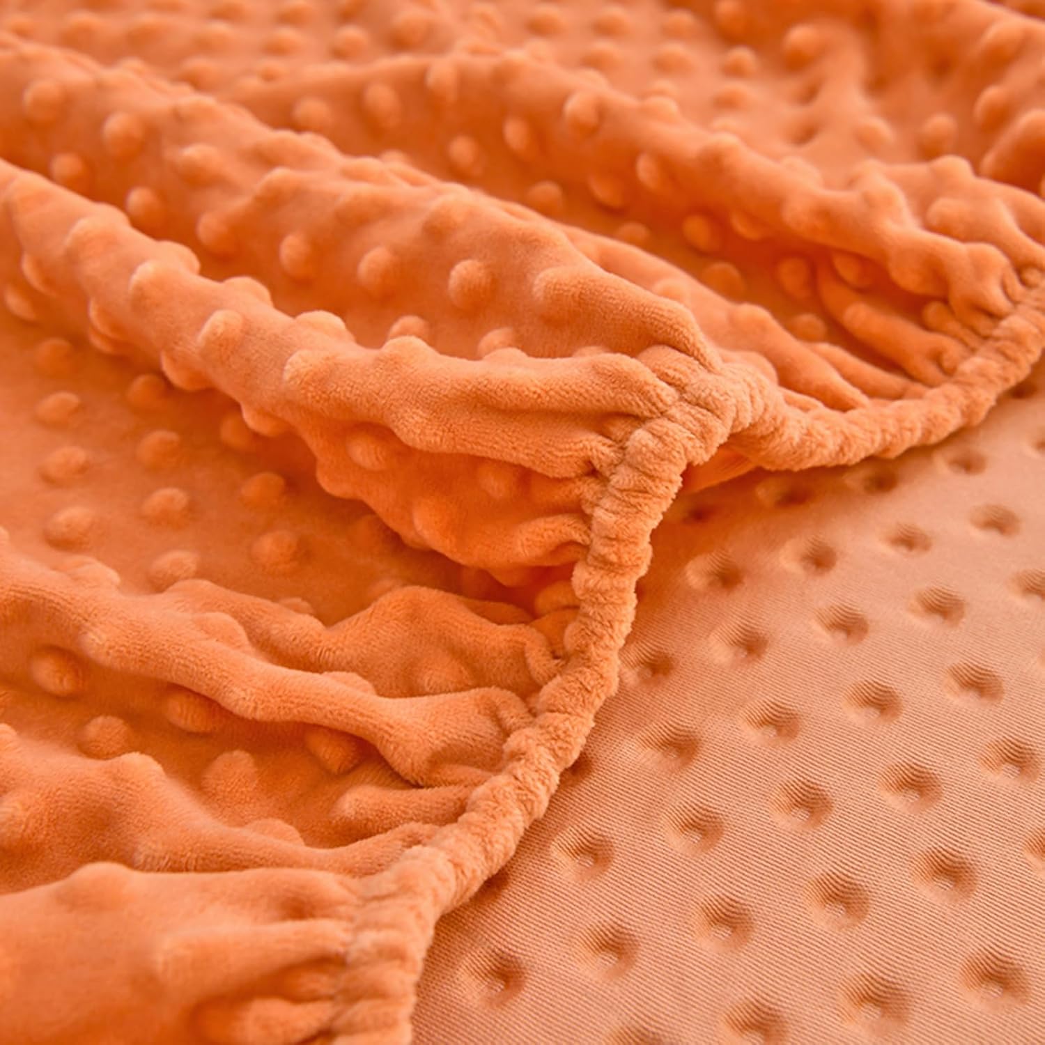 ZIQINPSQ Coral Velvet Fitted Sheet-Thickened Cold-Resistant and Warm Bed Sheets-Soft Velvet Fleece Fitted Sheets with-Elastic All Around. (Orange, Twin XL)