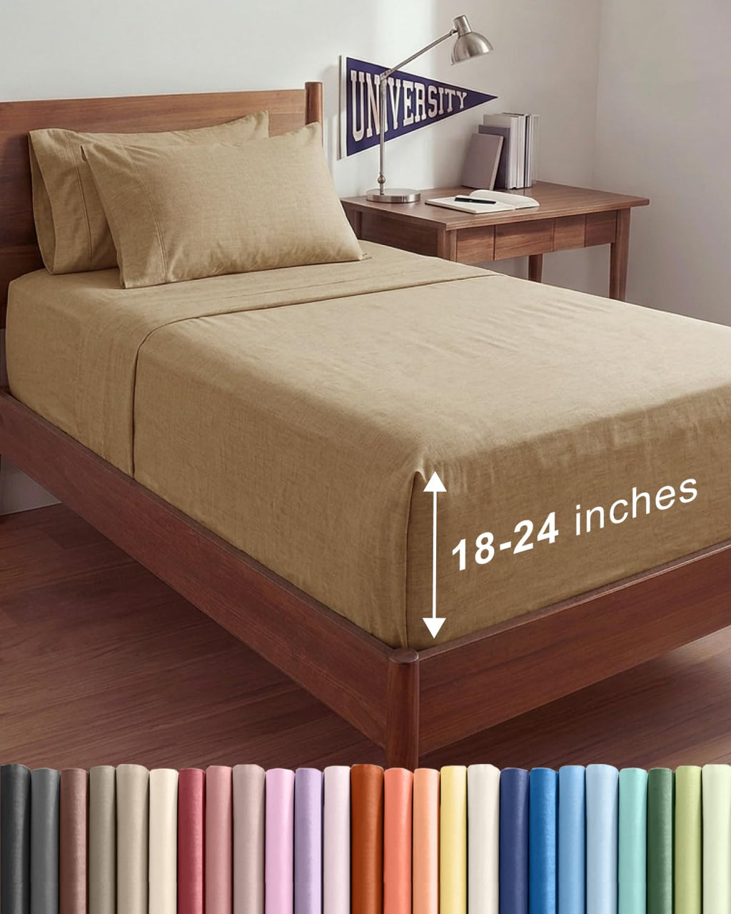 Extra Deep Queen Sheet Set - 6 Piece Breathable and Cooling Sheets - Hotel Luxury Bedding for Women, Men, Kids & Teens - Easy & Secure Fit - Soft, Wrinkle Free and Comfy - Extra Deep Pockets - Coral