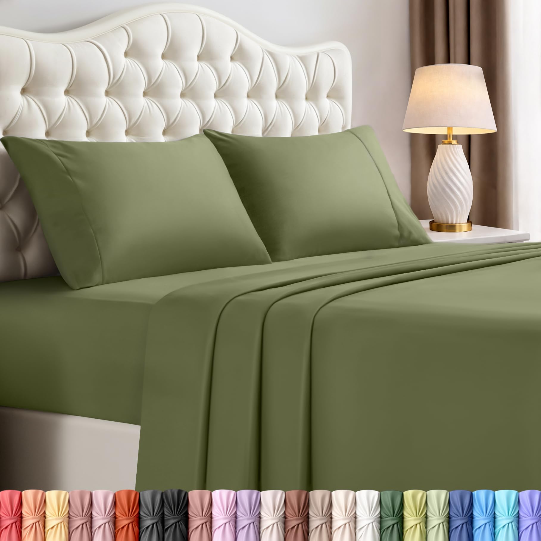 Utopia Bedding Queen Size Sheet Set – 4 Piece Bed Sheets, Soft and Breathable Microfiber, Includes 1 Fitted Sheet, 1 Flat Sheet and 2 Pillowcases – Oeko Tex (Coral)