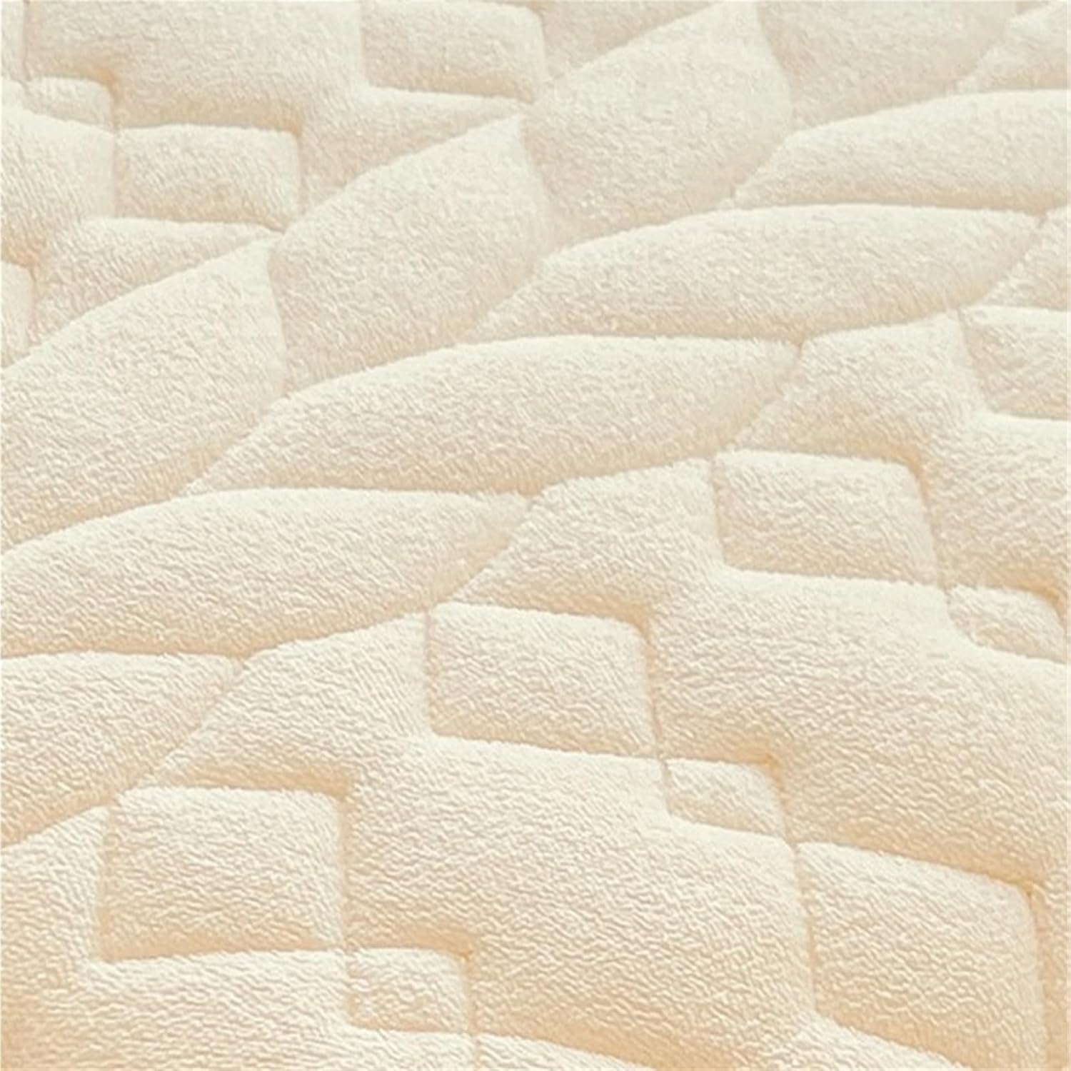 Lace Trimmed Thickened Milk Fleece Quilted Fitted Sheet Warm Coral Bedspread Fleece Lined Bed Skirt Mattress Protector(D,150x200cm)