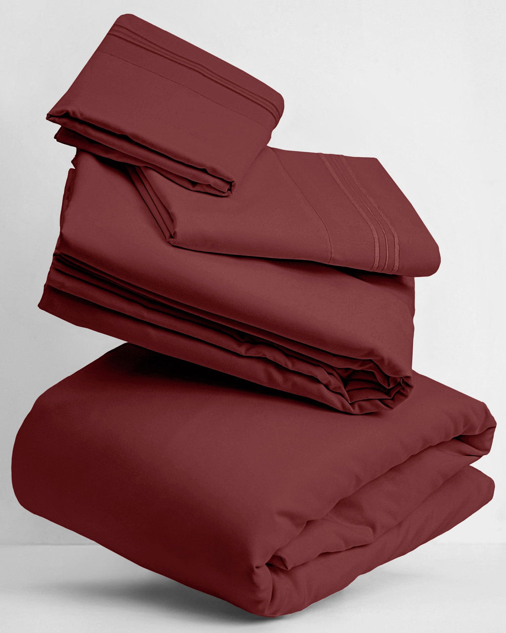 Mellanni Queen Sheets Set - 4 PC Iconic Collection Bedding - Hotel Luxury, Extra Soft, Cooling Bed Sheets - Wrinkle, Fade, Stain Resistant (Queen, White)