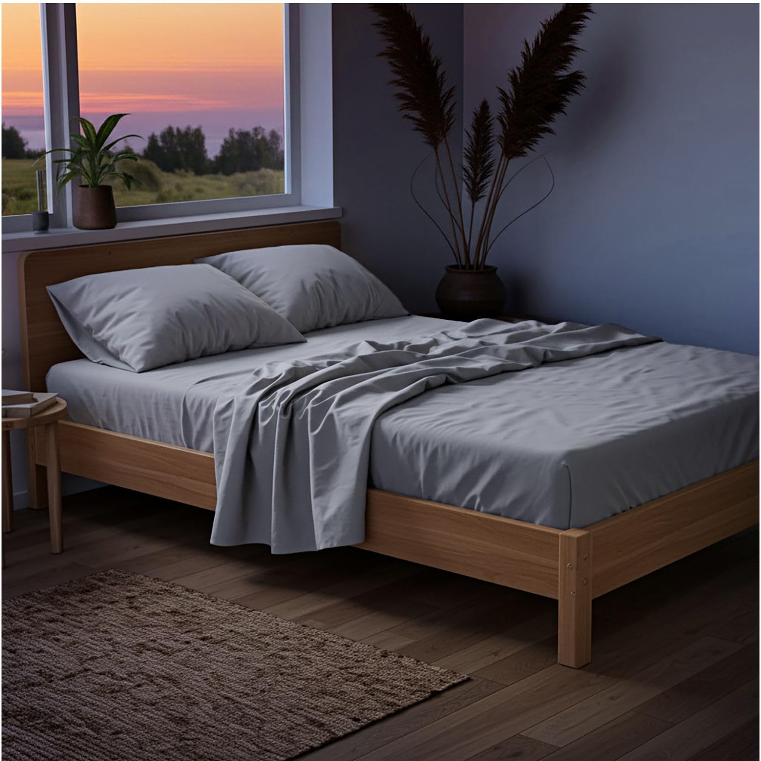 Mellanni Queen Sheets Set - 4 PC Iconic Collection Bedding - Hotel Luxury, Extra Soft, Cooling Bed Sheets - Wrinkle, Fade, Stain Resistant (Queen, White)