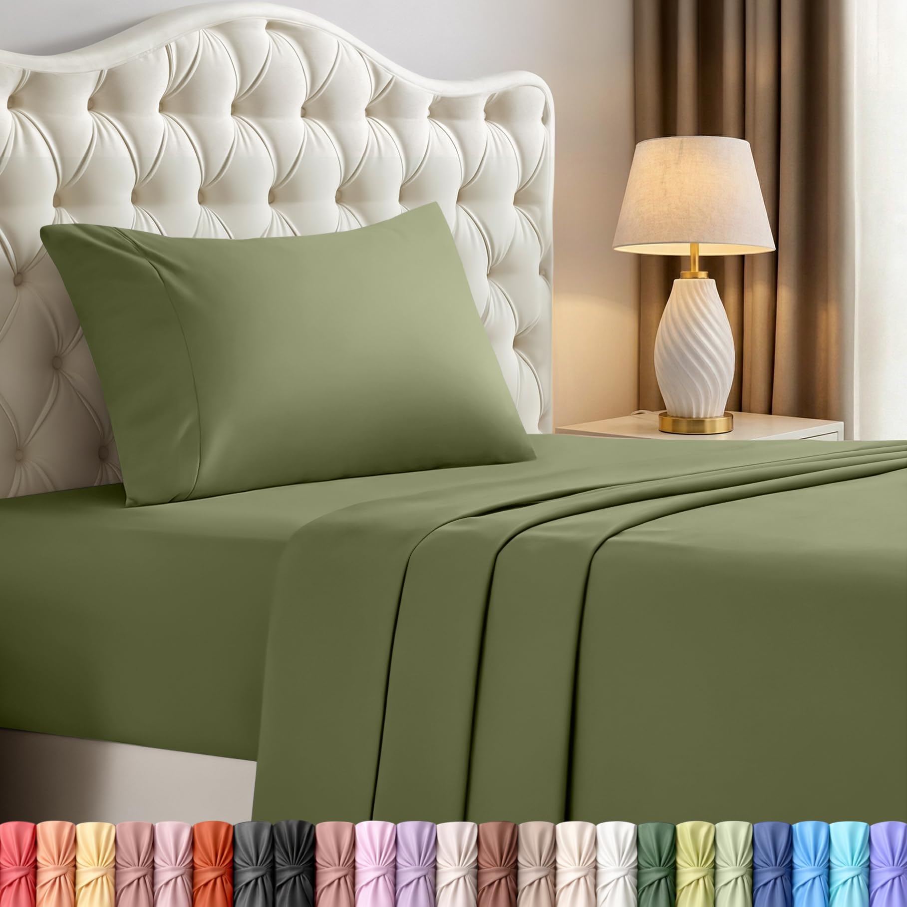 Utopia Bedding Queen Size Sheet Set – 4 Piece Bed Sheets, Soft and Breathable Microfiber, Includes 1 Fitted Sheet, 1 Flat Sheet and 2 Pillowcases – Oeko Tex (Coral)