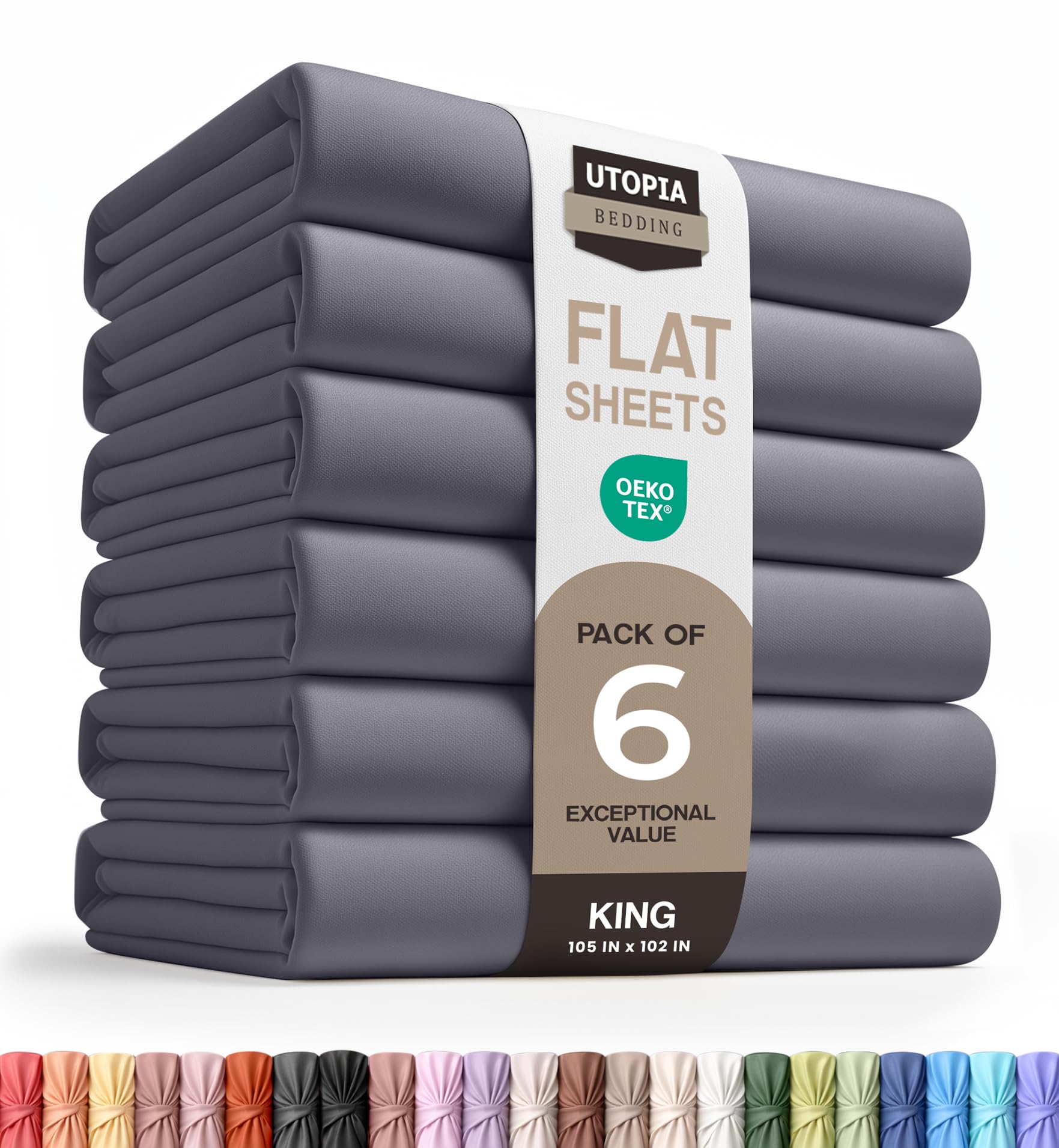 Utopia Bedding Flat Sheet - 1 Pack (Queen, Coral) - Soft Brushed Microfiber Fabric - Shrinkage & Fade Resistant Top Sheet - Easy Care Bed Sheet