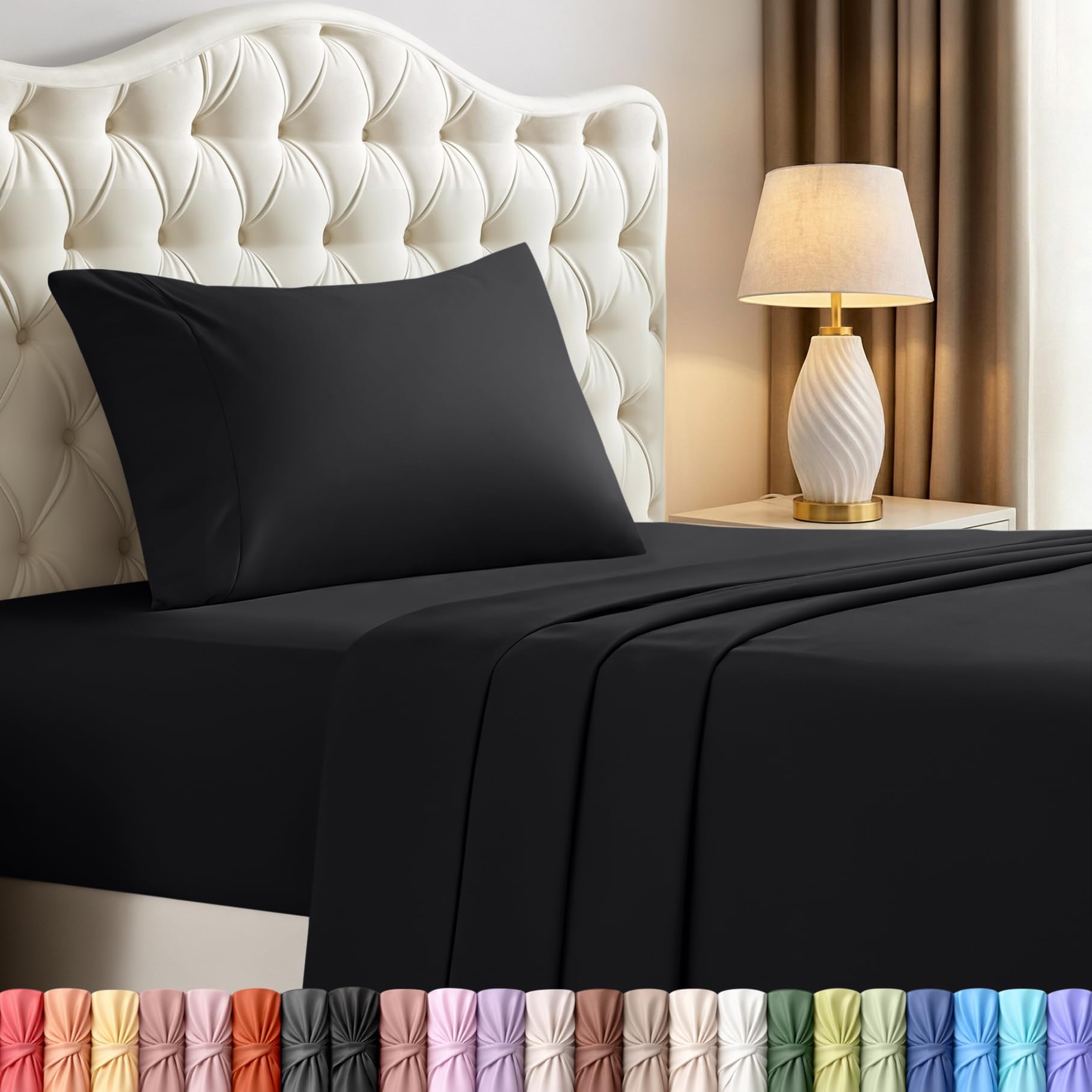 Utopia Bedding Queen Size Sheet Set – 4 Piece Bed Sheets, Soft and Breathable Microfiber, Includes 1 Fitted Sheet, 1 Flat Sheet and 2 Pillowcases – Oeko Tex (Coral)