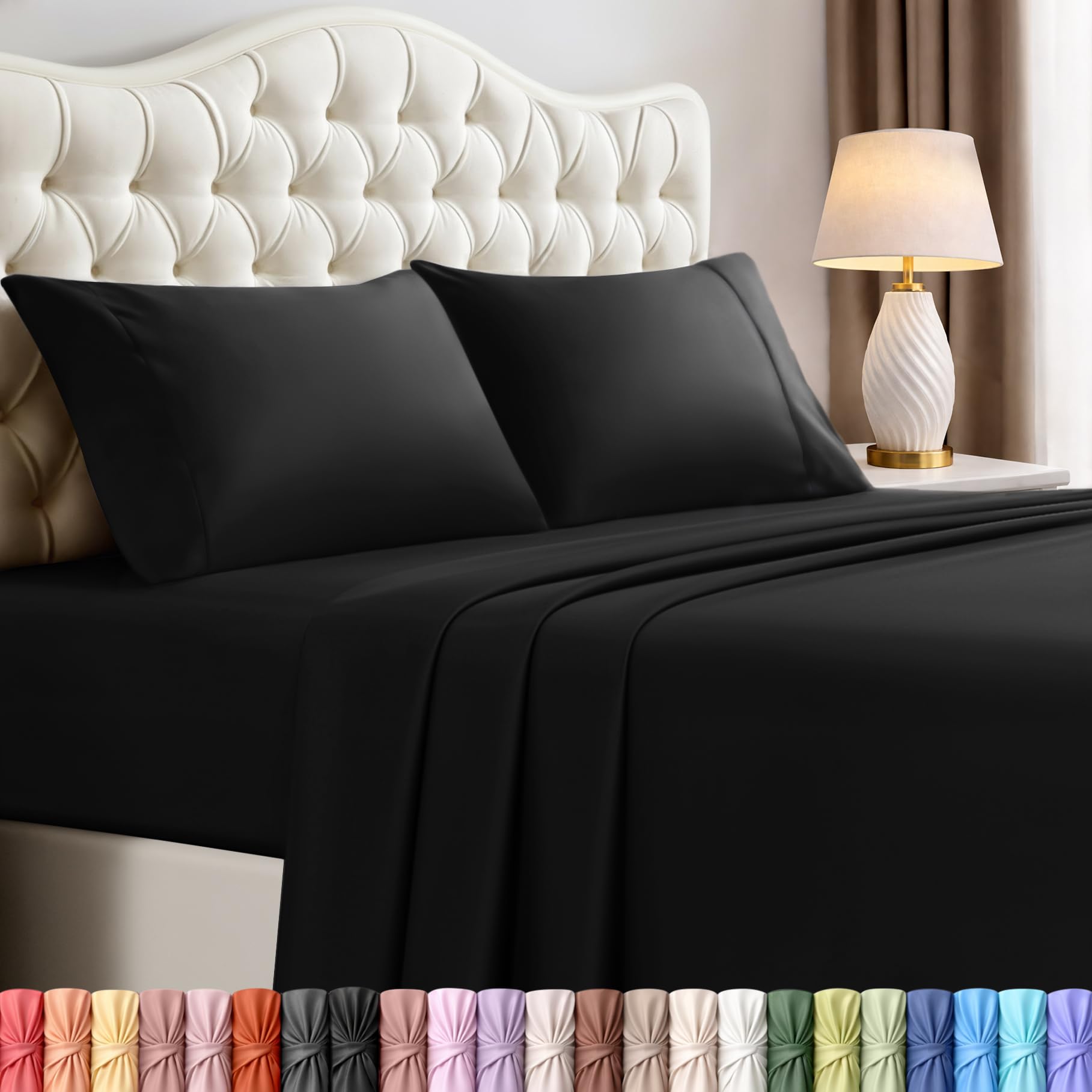 Utopia Bedding Queen Size Sheet Set – 4 Piece Bed Sheets, Soft and Breathable Microfiber, Includes 1 Fitted Sheet, 1 Flat Sheet and 2 Pillowcases – Oeko Tex (Coral)