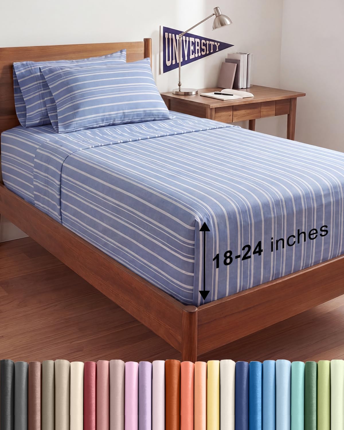 Extra Deep Queen Sheet Set - 6 Piece Breathable and Cooling Sheets - Hotel Luxury Bedding for Women, Men, Kids & Teens - Easy & Secure Fit - Soft, Wrinkle Free and Comfy - Extra Deep Pockets - Coral
