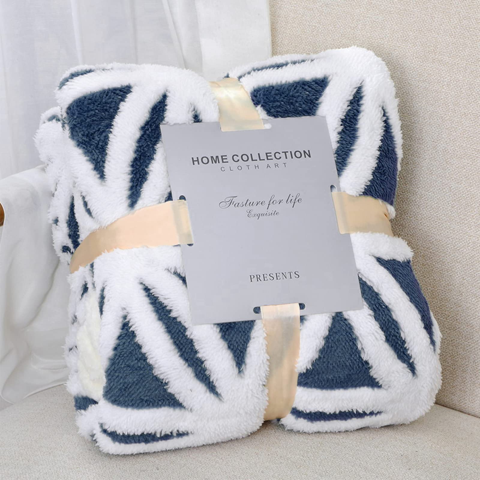 LOMAO Sherpa Fleece Blanket Fuzzy Soft Throw Blanket Dual Sided Blanket for Couch Sofa Bed (Coral, 51"x63")