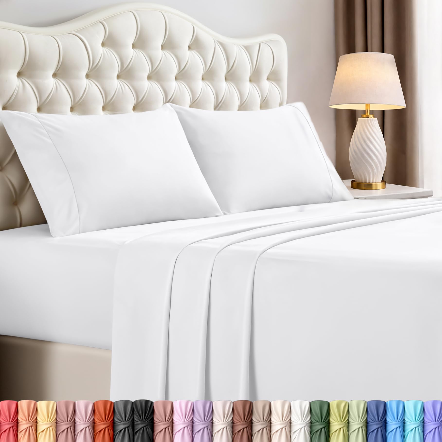 Utopia Bedding Queen Size Sheet Set – 4 Piece Bed Sheets, Soft and Breathable Microfiber, Includes 1 Fitted Sheet, 1 Flat Sheet and 2 Pillowcases – Oeko Tex (Coral)