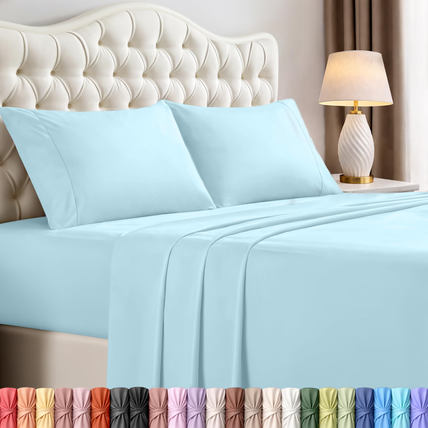 Utopia Bedding Queen Size Sheet Set – 4 Piece Bed Sheets, Soft and Breathable Microfiber, Includes 1 Fitted Sheet, 1 Flat Sheet and 2 Pillowcases – Oeko Tex (Coral)