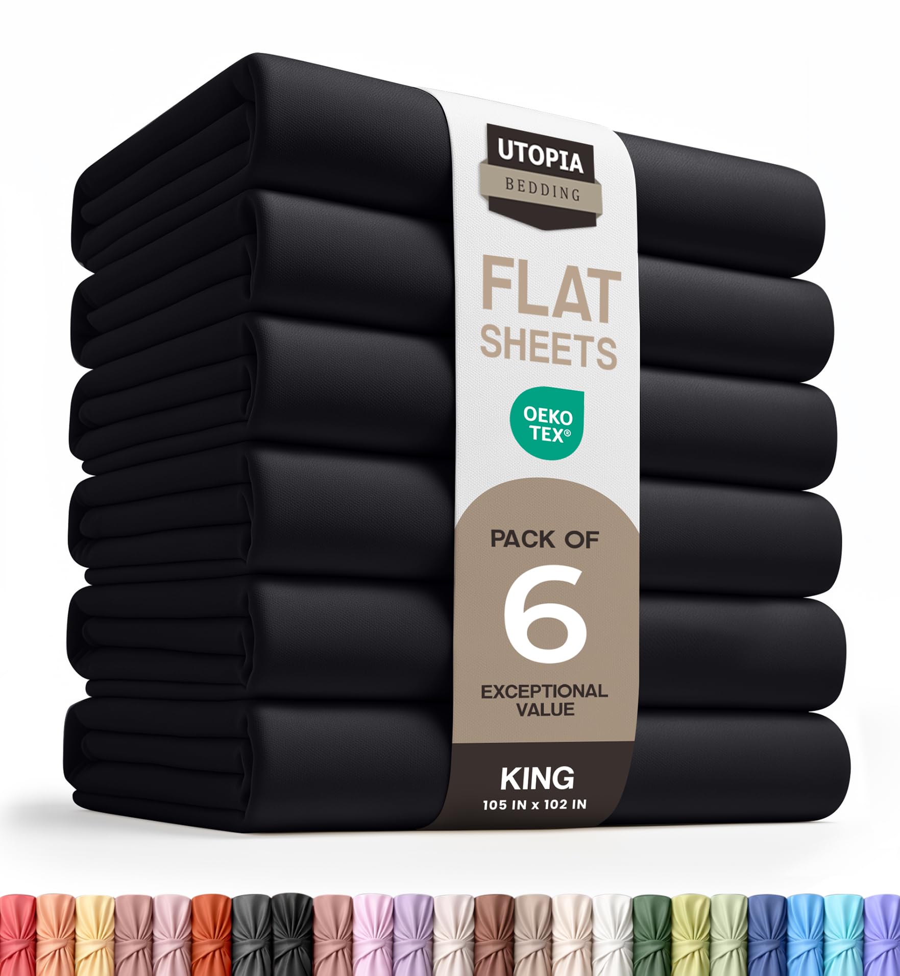 Utopia Bedding Flat Sheet - 1 Pack (Queen, Coral) - Soft Brushed Microfiber Fabric - Shrinkage & Fade Resistant Top Sheet - Easy Care Bed Sheet