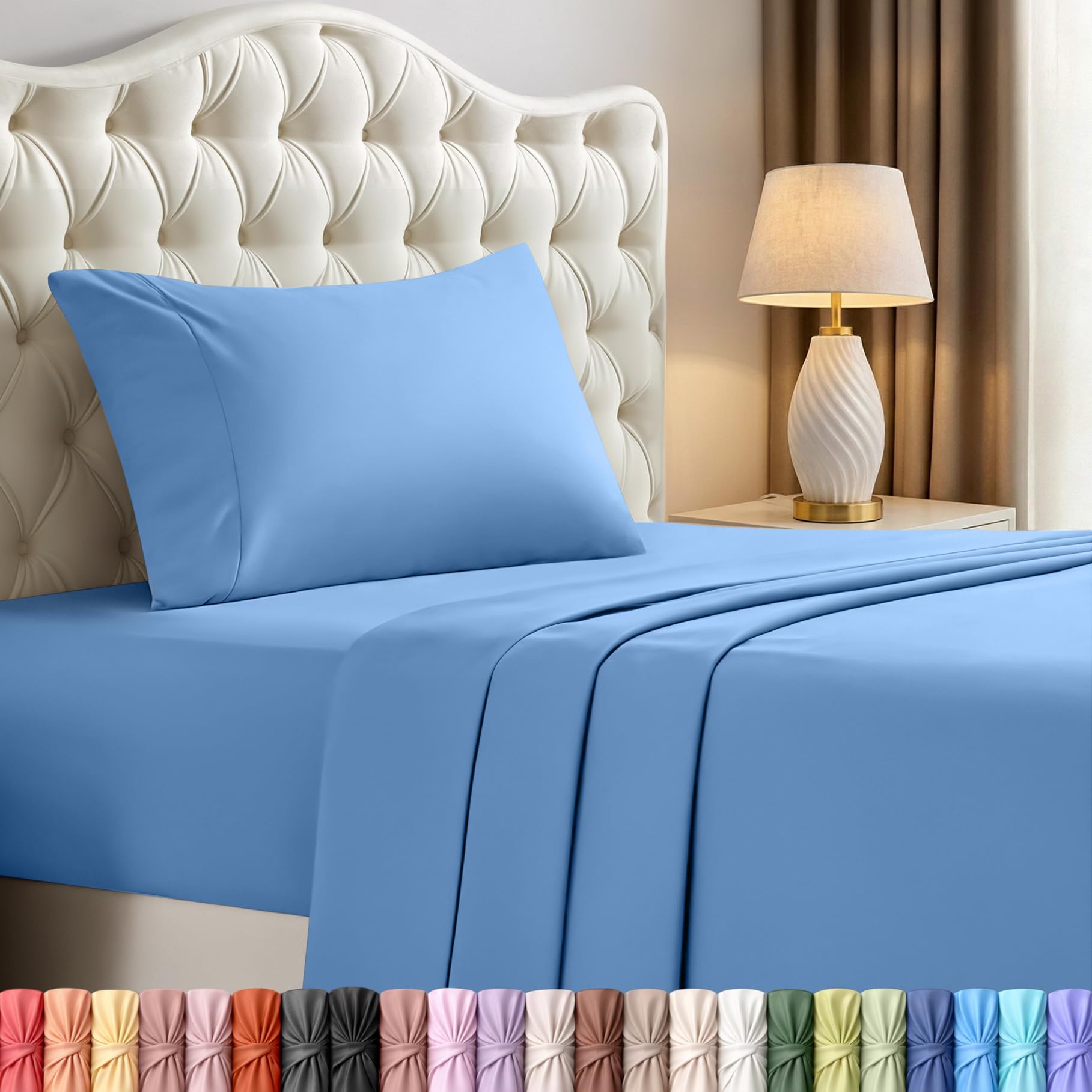 Utopia Bedding Queen Size Sheet Set – 4 Piece Bed Sheets, Soft and Breathable Microfiber, Includes 1 Fitted Sheet, 1 Flat Sheet and 2 Pillowcases – Oeko Tex (Coral)