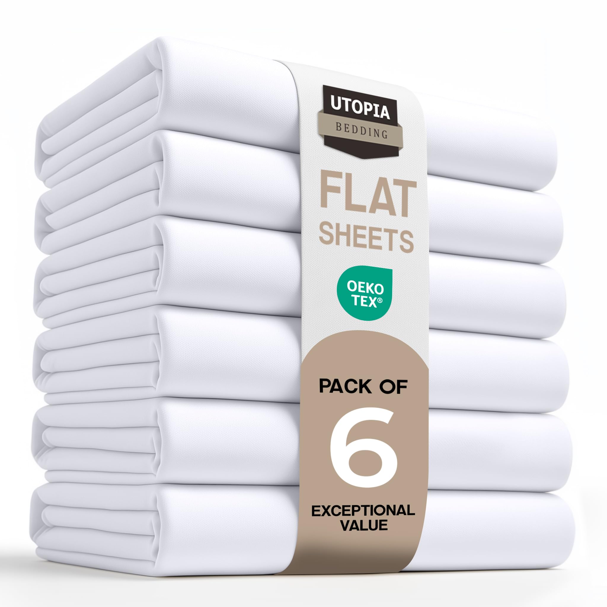 Utopia Bedding Flat Sheet - 1 Pack (Queen, Coral) - Soft Brushed Microfiber Fabric - Shrinkage & Fade Resistant Top Sheet - Easy Care Bed Sheet