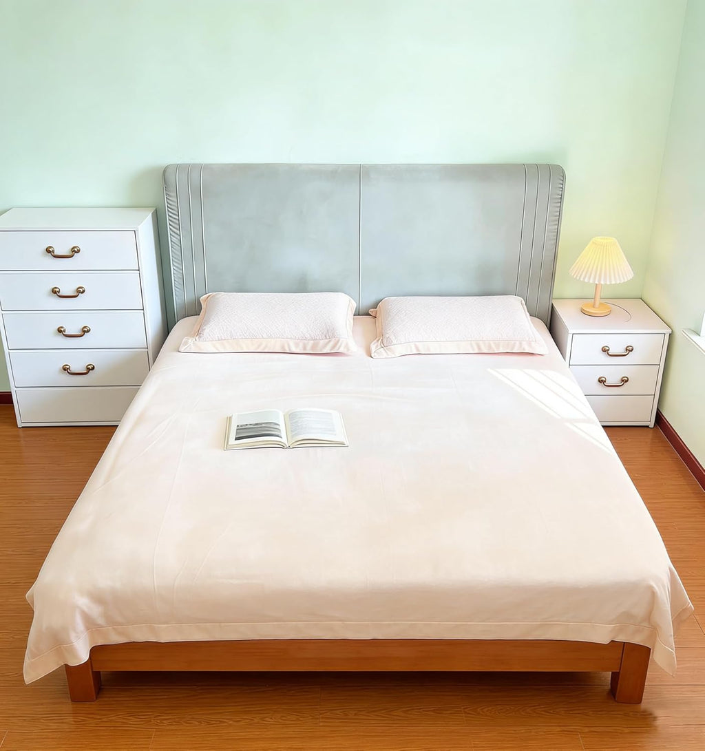 ZaneLyon Ultra-Soft Coral Fleece Bed Sheet, Thick Warm Flannel Flat Sheet for Winter, Perfect for Bedroom