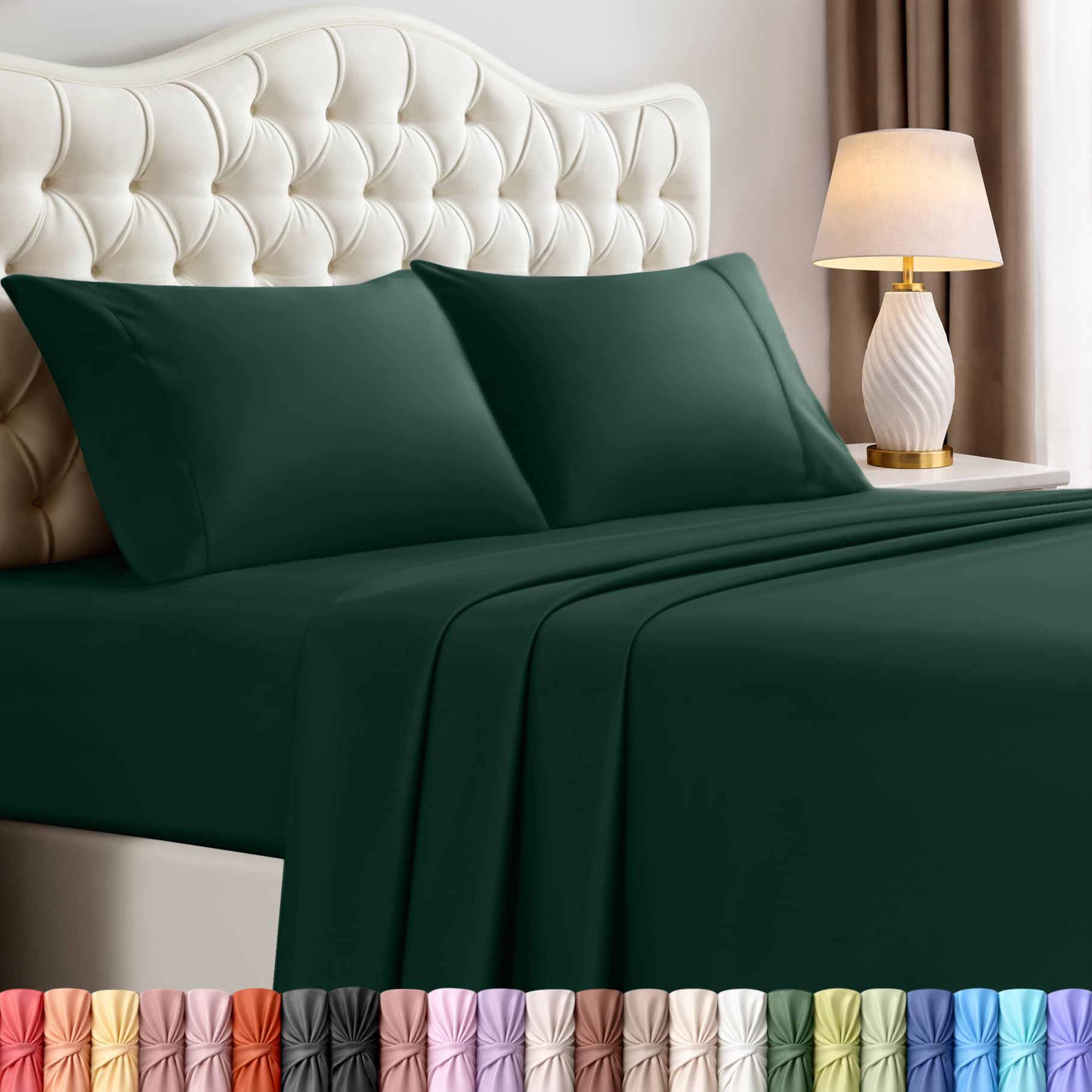 Utopia Bedding Queen Size Sheet Set – 4 Piece Bed Sheets, Soft and Breathable Microfiber, Includes 1 Fitted Sheet, 1 Flat Sheet and 2 Pillowcases – Oeko Tex (Coral)