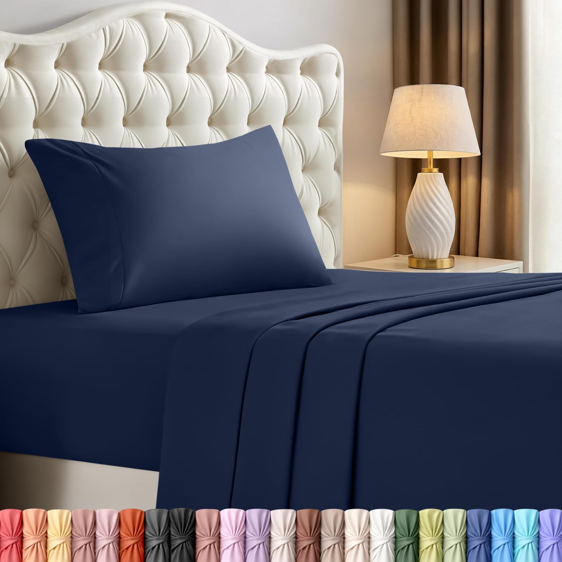 Utopia Bedding Queen Size Sheet Set – 4 Piece Bed Sheets, Soft and Breathable Microfiber, Includes 1 Fitted Sheet, 1 Flat Sheet and 2 Pillowcases – Oeko Tex (Coral)
