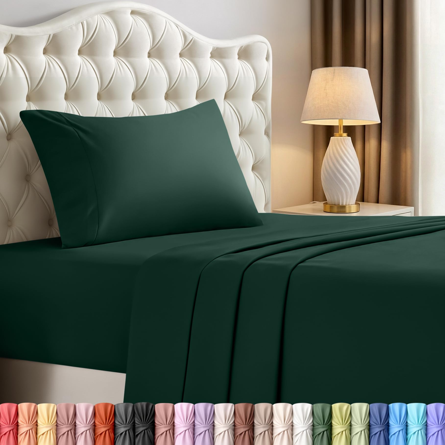 Utopia Bedding Queen Size Sheet Set – 4 Piece Bed Sheets, Soft and Breathable Microfiber, Includes 1 Fitted Sheet, 1 Flat Sheet and 2 Pillowcases – Oeko Tex (Coral)