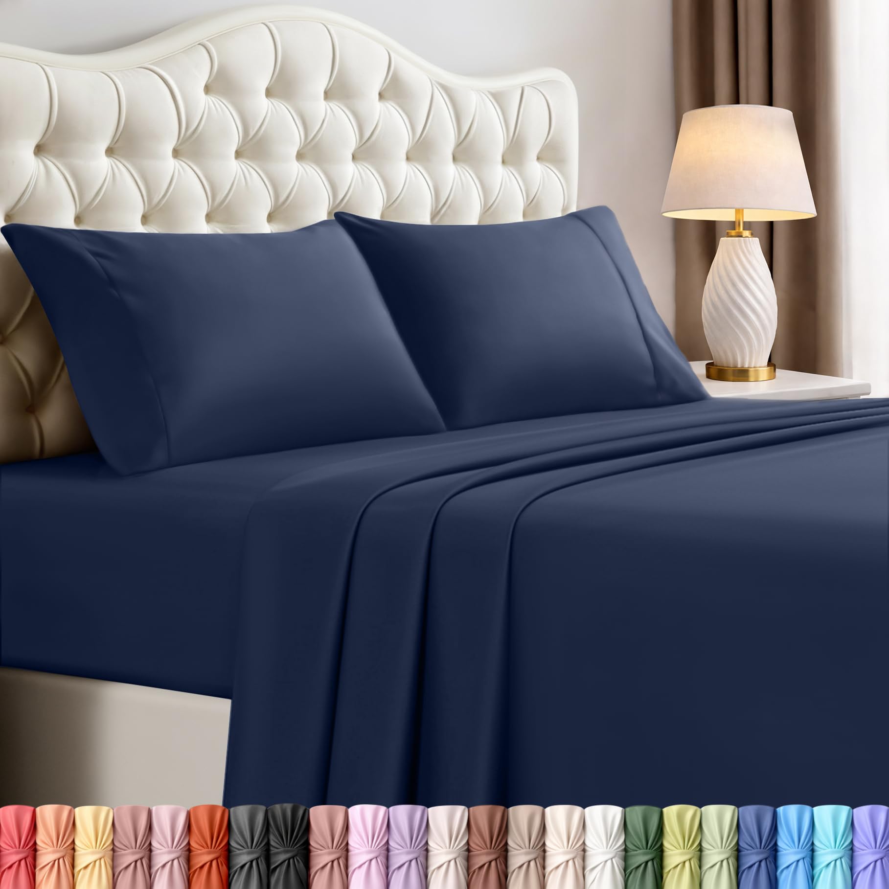 Utopia Bedding Queen Size Sheet Set – 4 Piece Bed Sheets, Soft and Breathable Microfiber, Includes 1 Fitted Sheet, 1 Flat Sheet and 2 Pillowcases – Oeko Tex (Coral)