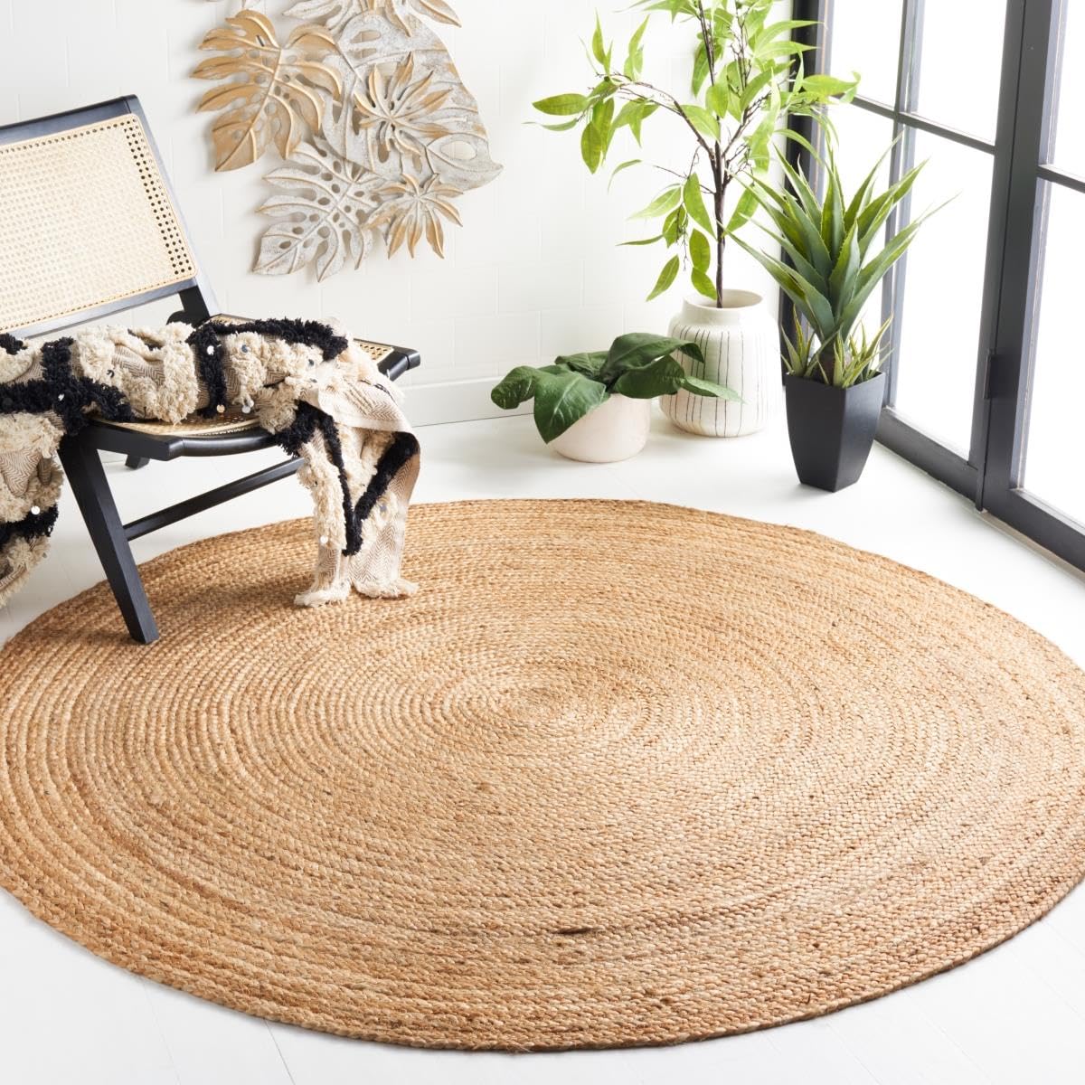 SAFAVIEH Cape Cod Collection Runner Rug - 2'3" x 8', Natural Brown, Handmade Braided Flat Weave Jute (CAP252A)
