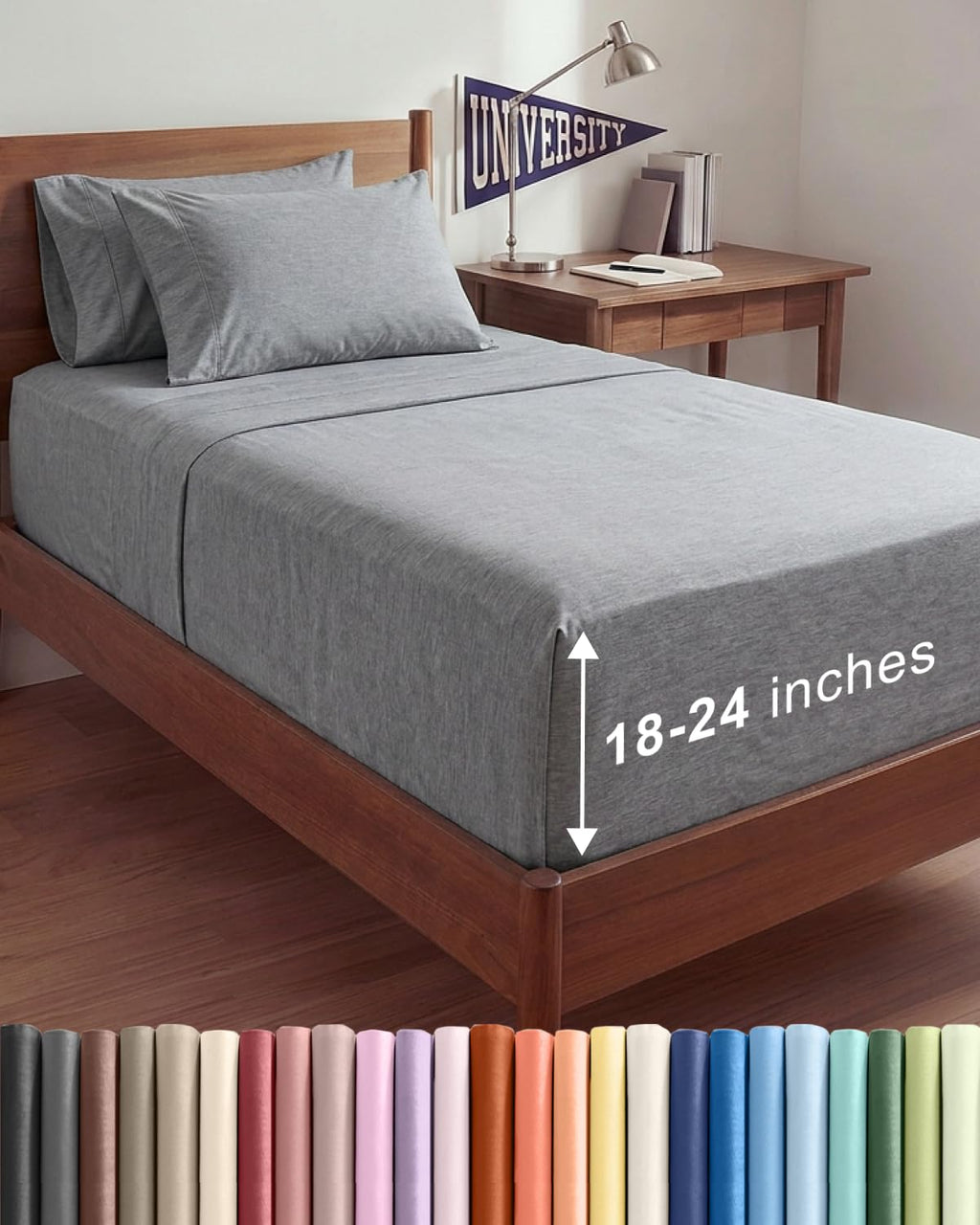 Extra Deep Queen Sheet Set - 6 Piece Breathable and Cooling Sheets - Hotel Luxury Bedding for Women, Men, Kids & Teens - Easy & Secure Fit - Soft, Wrinkle Free and Comfy - Extra Deep Pockets - Coral