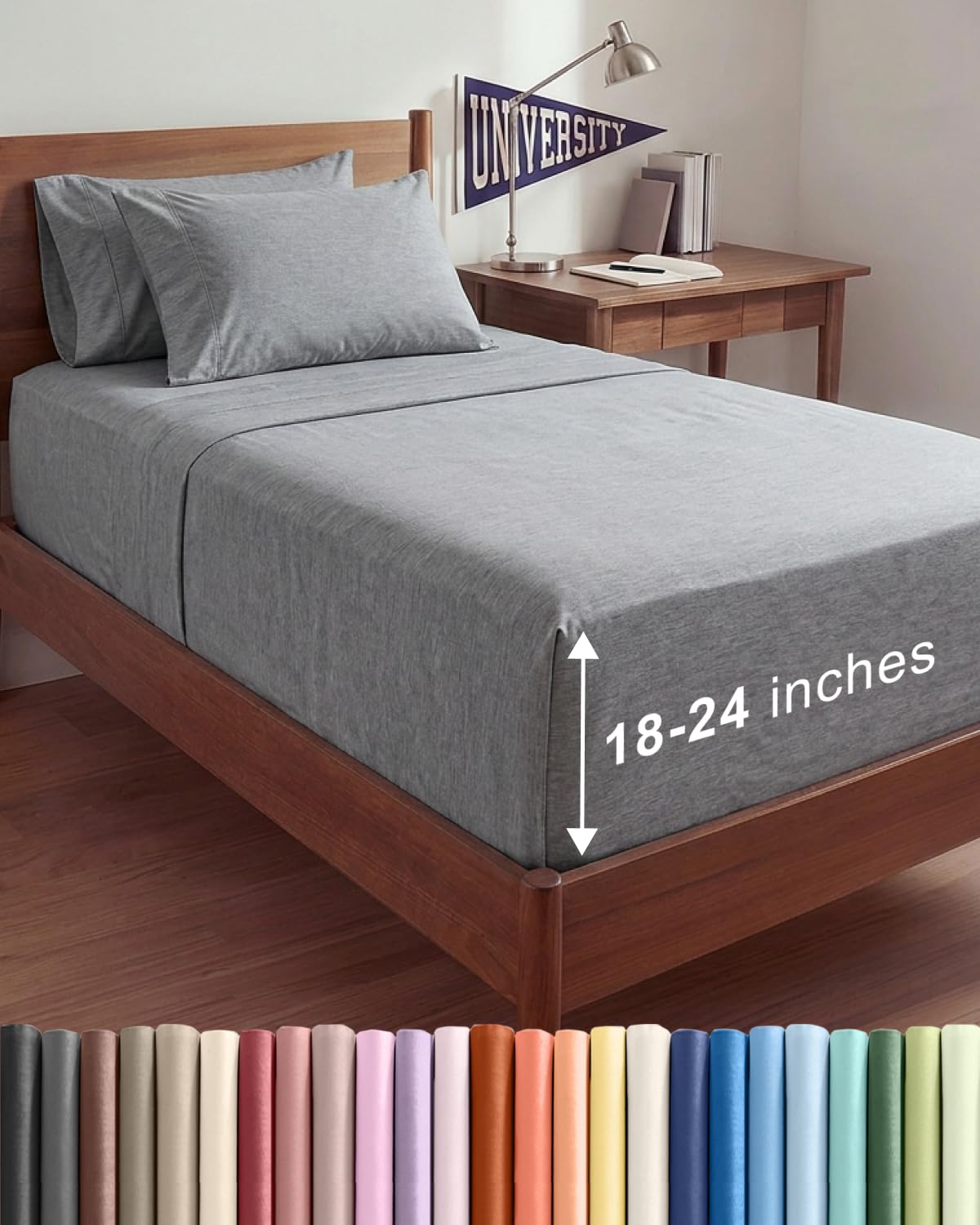 Extra Deep Queen Sheet Set - 6 Piece Breathable and Cooling Sheets - Hotel Luxury Bedding for Women, Men, Kids & Teens - Easy & Secure Fit - Soft, Wrinkle Free and Comfy - Extra Deep Pockets - Coral