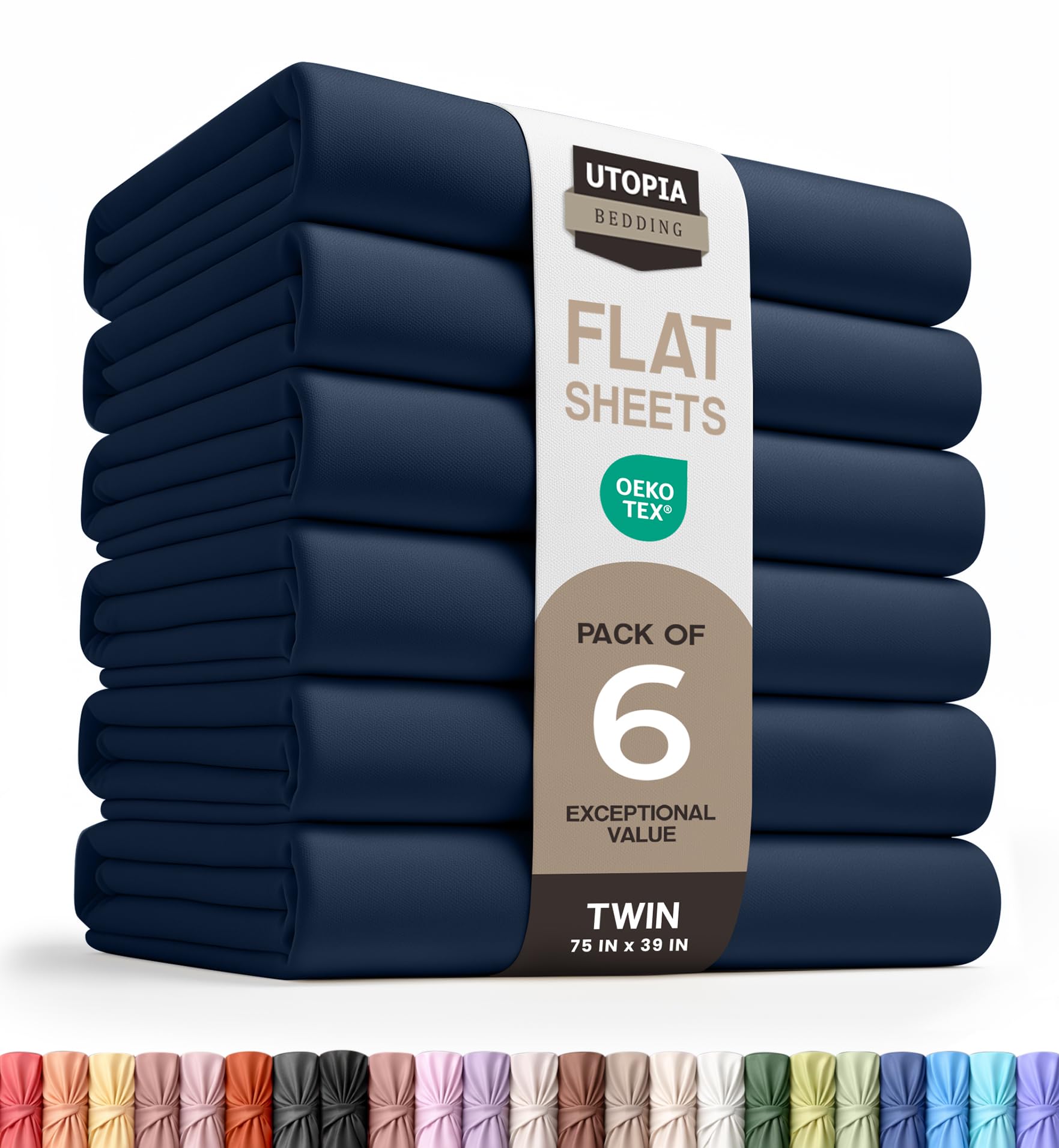 Utopia Bedding Flat Sheet - 1 Pack (Queen, Coral) - Soft Brushed Microfiber Fabric - Shrinkage & Fade Resistant Top Sheet - Easy Care Bed Sheet