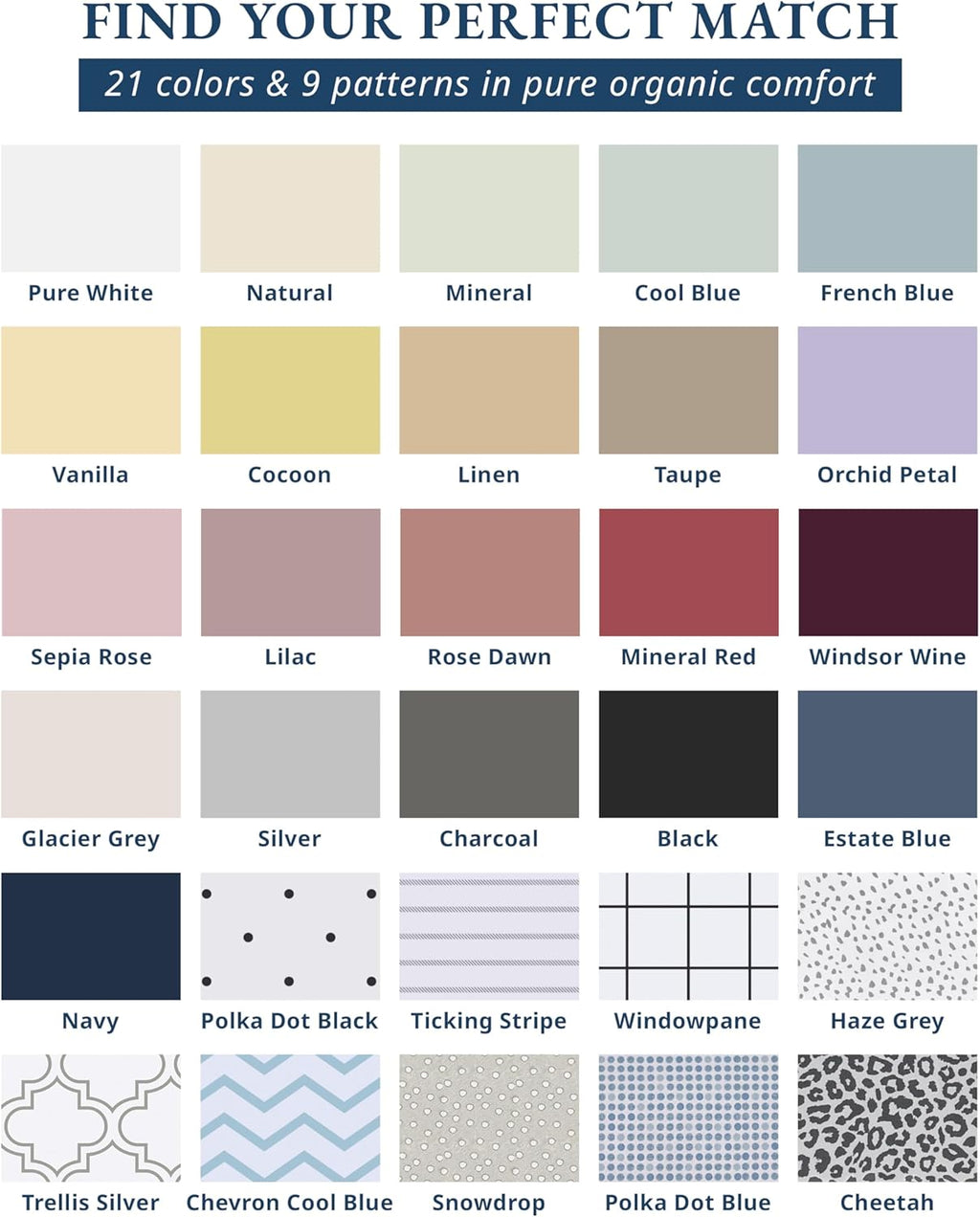 LANE LINEN 100% Organic Cotton Sheets Set Pure Long- Staple Percale Weave - Bedding for Bed Fits Mattress Upto 15" Deep Pocket (Queen Taupe)