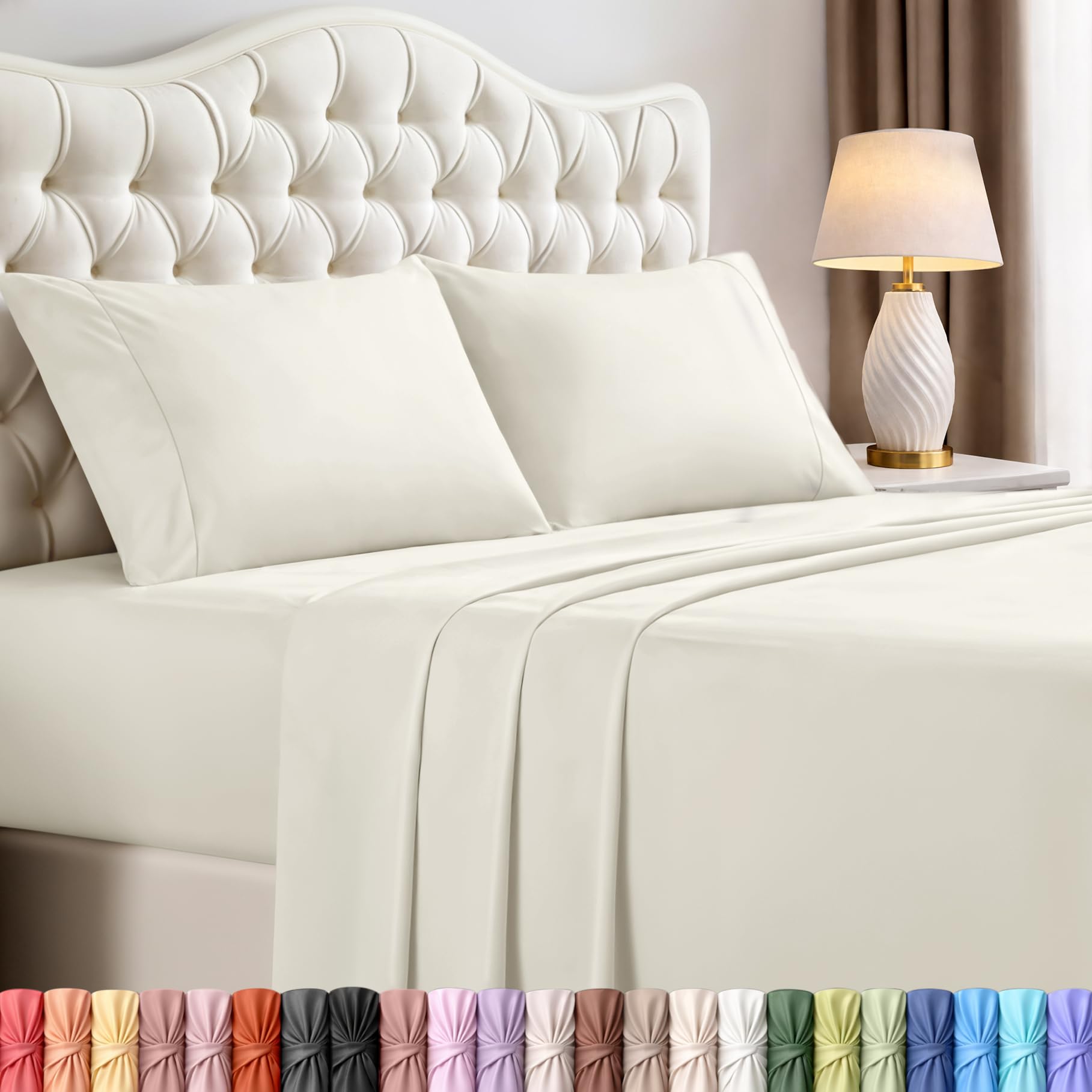 Utopia Bedding Queen Size Sheet Set – 4 Piece Bed Sheets, Soft and Breathable Microfiber, Includes 1 Fitted Sheet, 1 Flat Sheet and 2 Pillowcases – Oeko Tex (Coral)