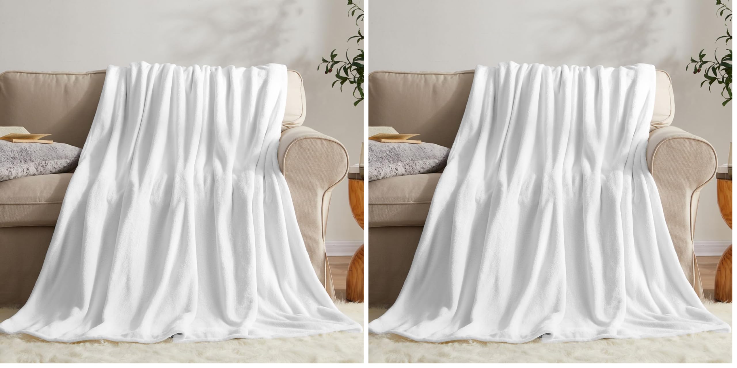 KMUSET Fleece Blanket Twin Size Coral Lightweight Super Soft Cozy Luxury Bed Blanket Microfiber