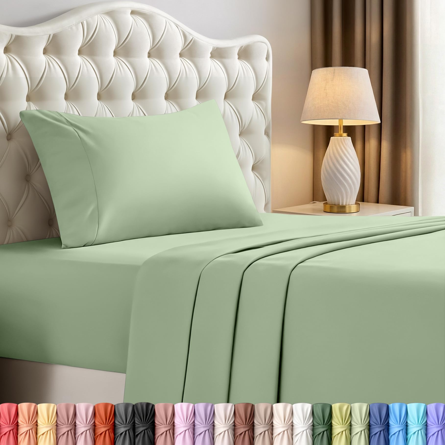 Utopia Bedding Queen Size Sheet Set – 4 Piece Bed Sheets, Soft and Breathable Microfiber, Includes 1 Fitted Sheet, 1 Flat Sheet and 2 Pillowcases – Oeko Tex (Coral)