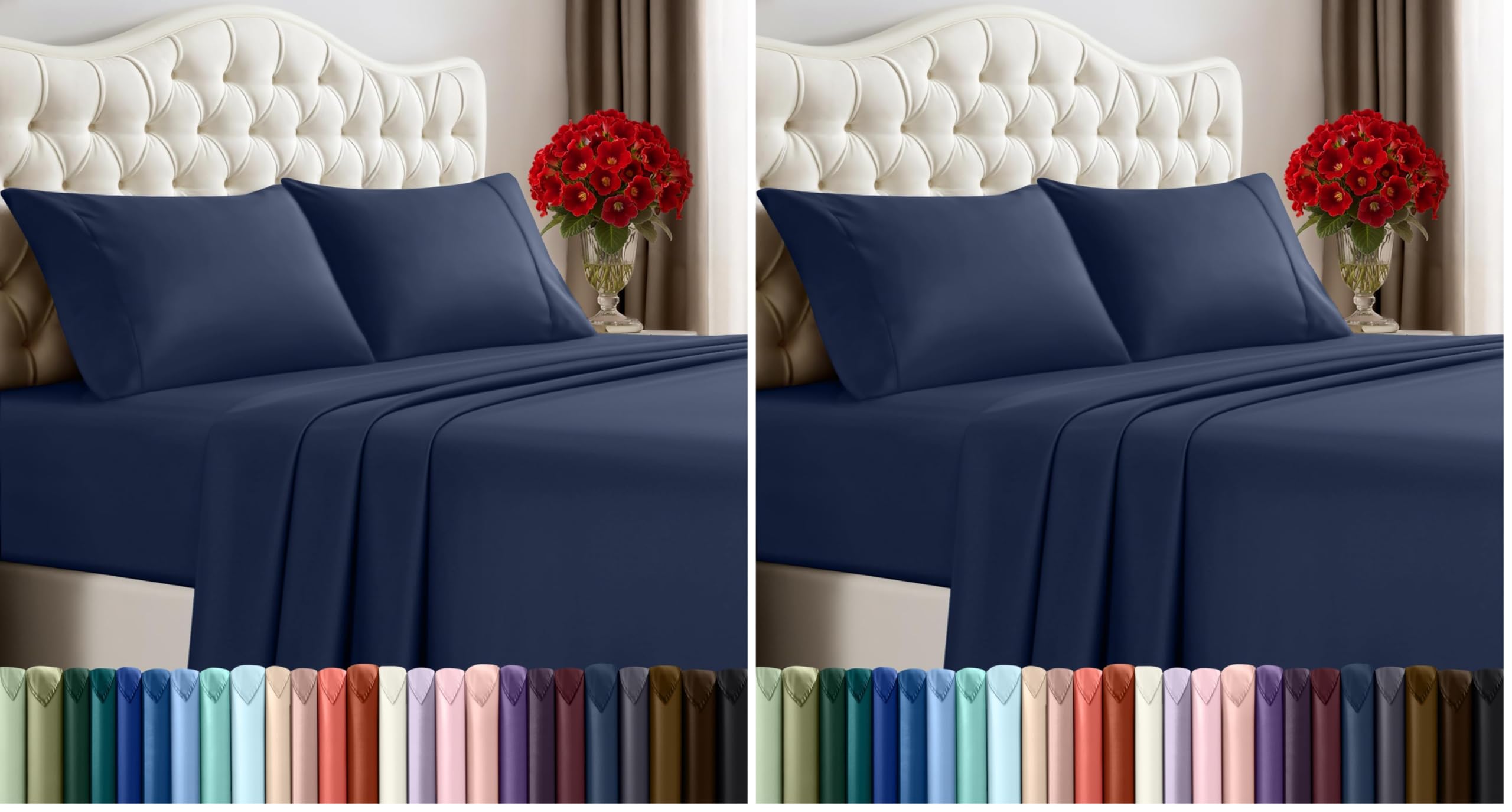 Utopia Bedding Queen Size Sheet Set – 4 Piece Bed Sheets, Soft and Breathable Microfiber, Includes 1 Fitted Sheet, 1 Flat Sheet and 2 Pillowcases – Oeko Tex (Coral)