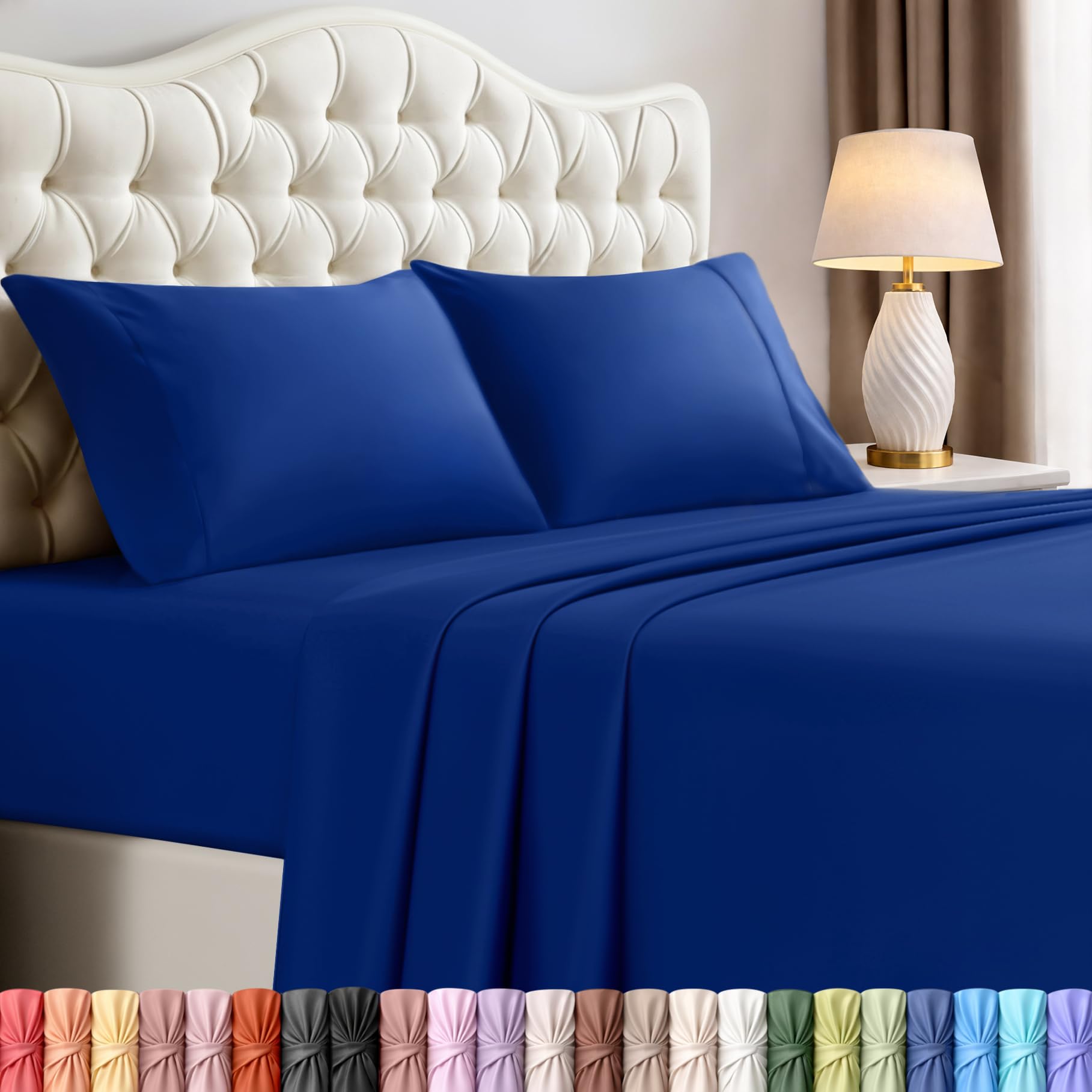 Utopia Bedding Queen Size Sheet Set – 4 Piece Bed Sheets, Soft and Breathable Microfiber, Includes 1 Fitted Sheet, 1 Flat Sheet and 2 Pillowcases – Oeko Tex (Coral)