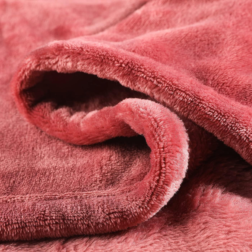 KMUSET Fleece Blanket Twin Size Coral Lightweight Super Soft Cozy Luxury Bed Blanket Microfiber