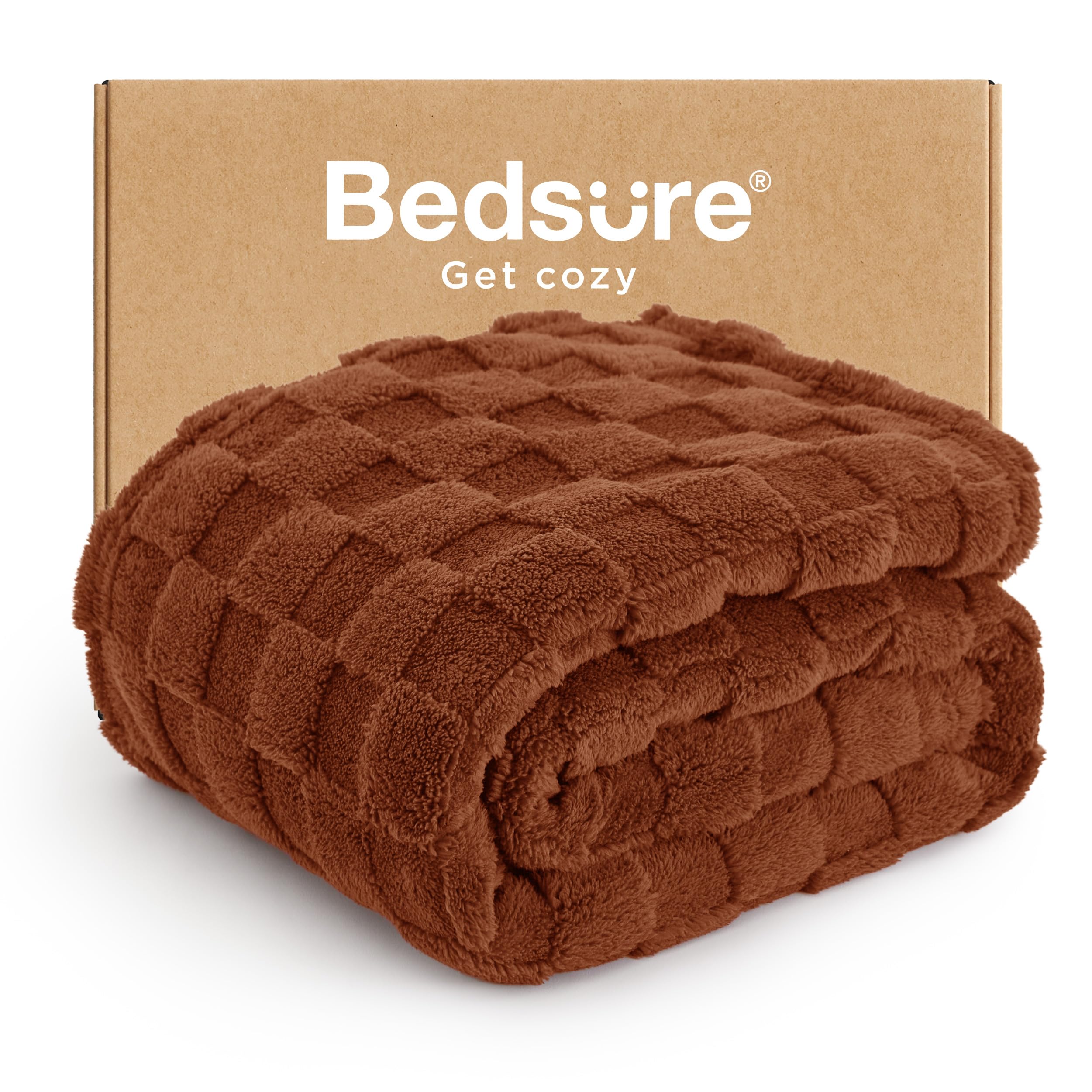 Bedsure GentleSoft Sage Green Throw Blanket for Couch - Checkered Fleece Mothers Gifts Day Blankets, Cute Soft Cozy Spring Summer Throw for Bedroom Home Decor Gifts for Girls, 50x60 Inches