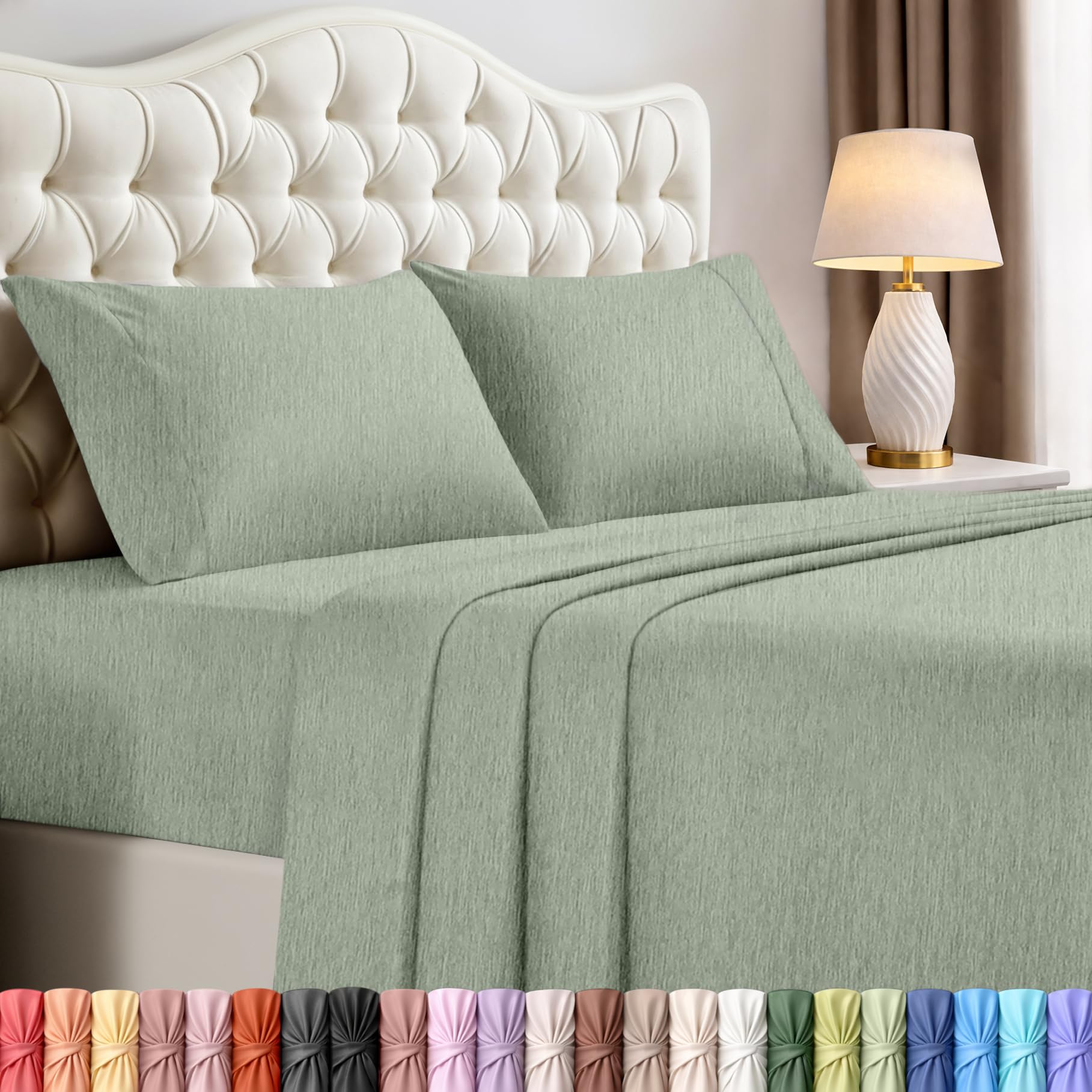 Utopia Bedding Queen Size Sheet Set – 4 Piece Bed Sheets, Soft and Breathable Microfiber, Includes 1 Fitted Sheet, 1 Flat Sheet and 2 Pillowcases – Oeko Tex (Coral)