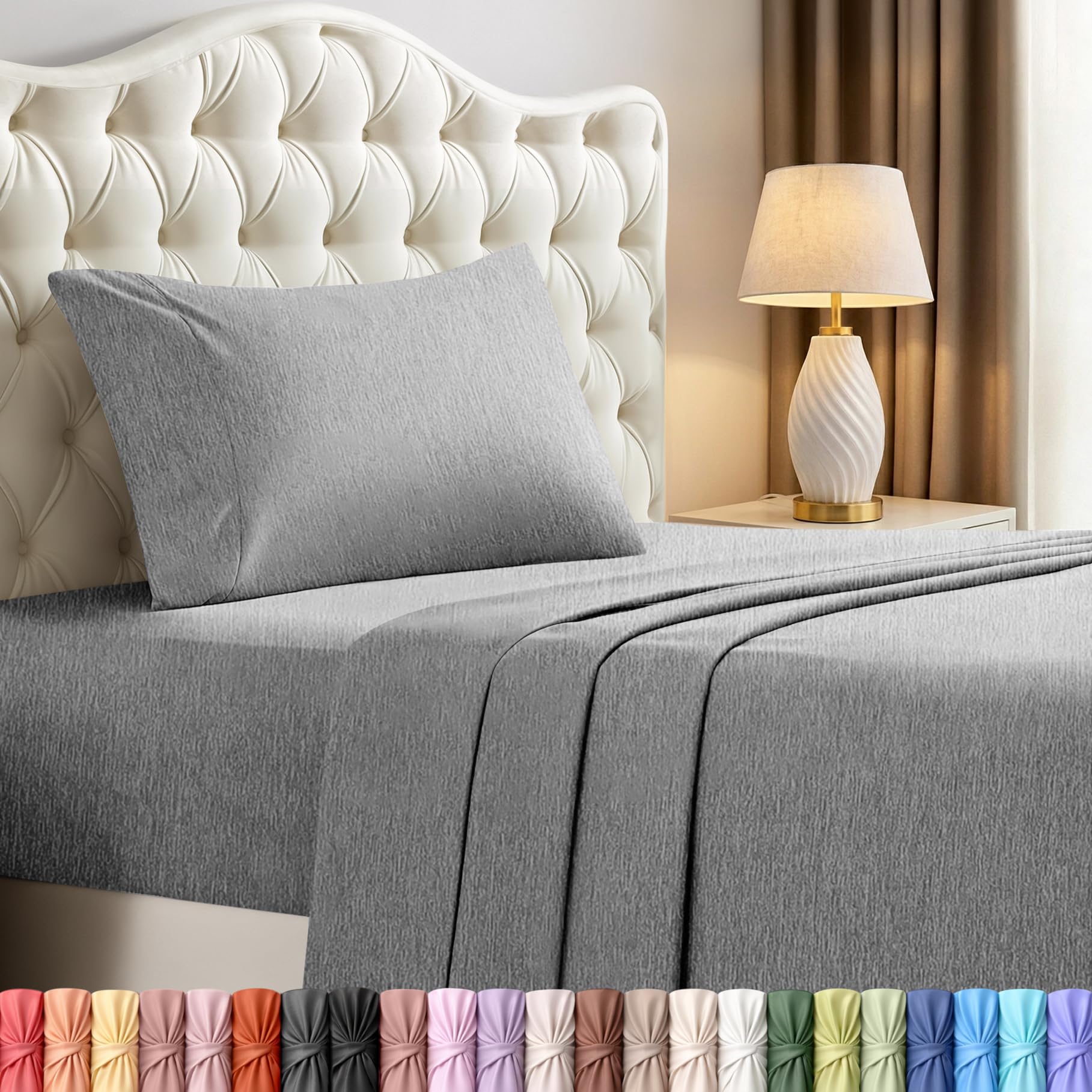 Utopia Bedding Queen Size Sheet Set – 4 Piece Bed Sheets, Soft and Breathable Microfiber, Includes 1 Fitted Sheet, 1 Flat Sheet and 2 Pillowcases – Oeko Tex (Coral)