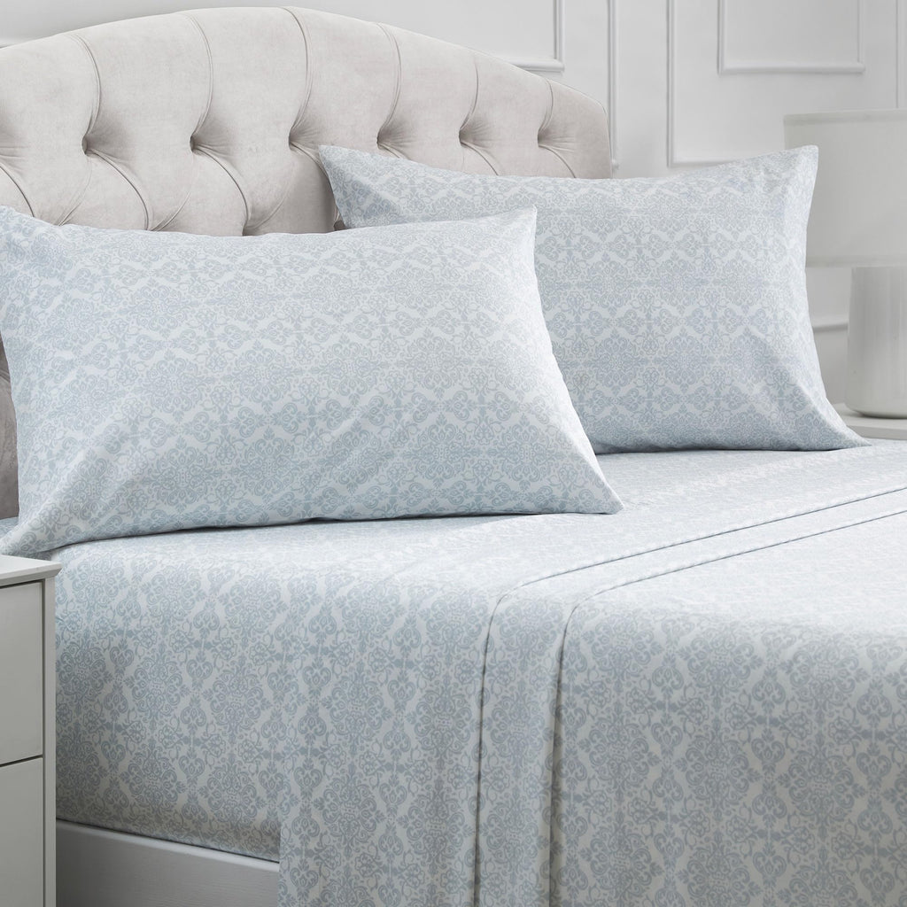 Mellanni Queen Sheets Set - 4 PC Iconic Collection Bedding - Hotel Luxury, Extra Soft, Cooling Bed Sheets - Wrinkle, Fade, Stain Resistant (Queen, White)