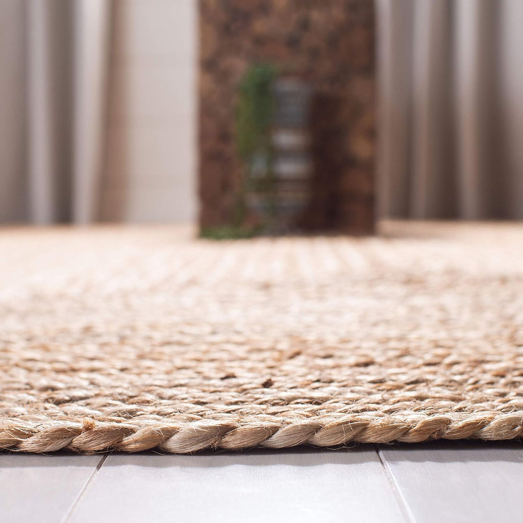 SAFAVIEH Cape Cod Collection Runner Rug - 2'3" x 8', Natural Brown, Handmade Braided Flat Weave Jute (CAP252A)