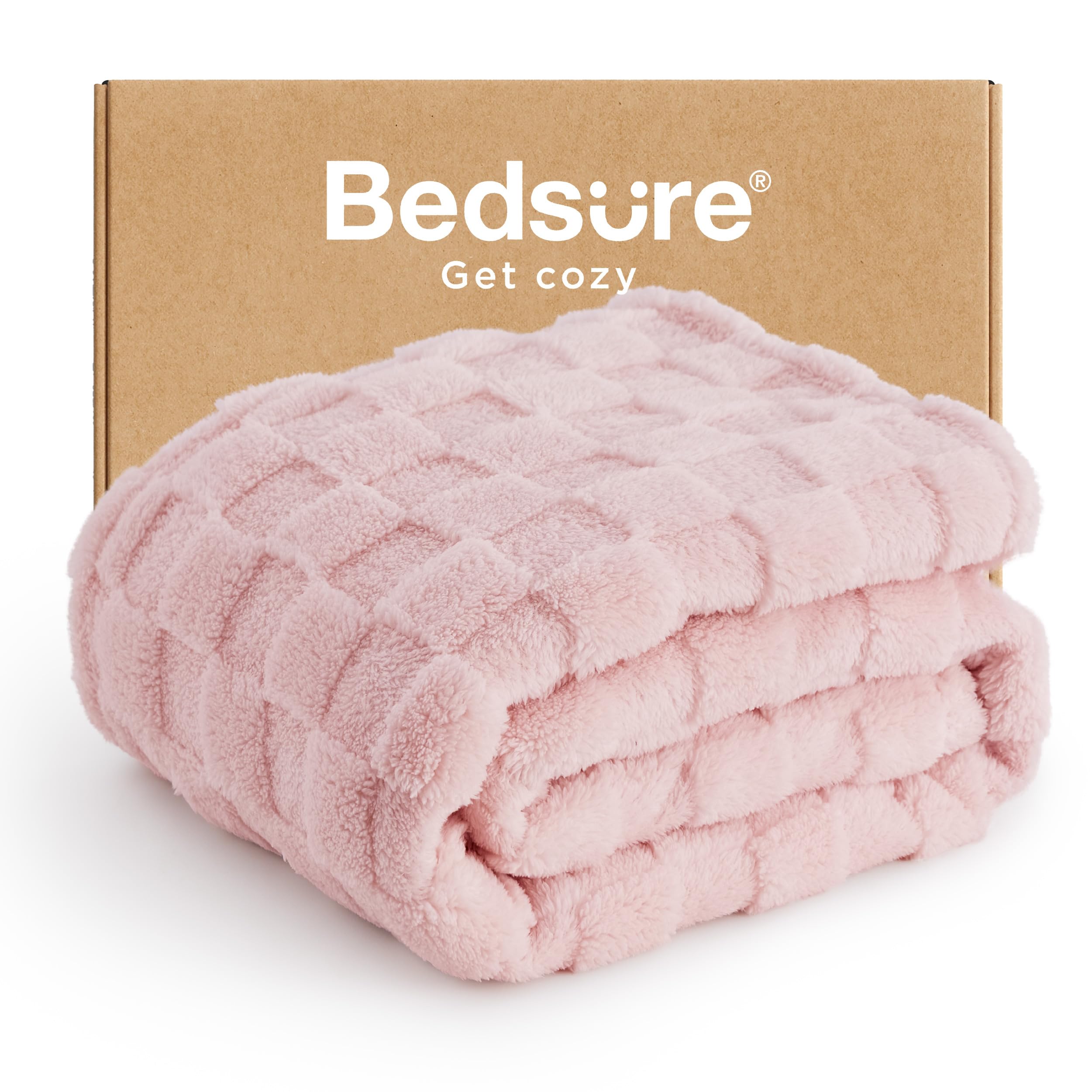 Bedsure GentleSoft Sage Green Throw Blanket for Couch - Checkered Fleece Mothers Gifts Day Blankets, Cute Soft Cozy Spring Summer Throw for Bedroom Home Decor Gifts for Girls, 50x60 Inches