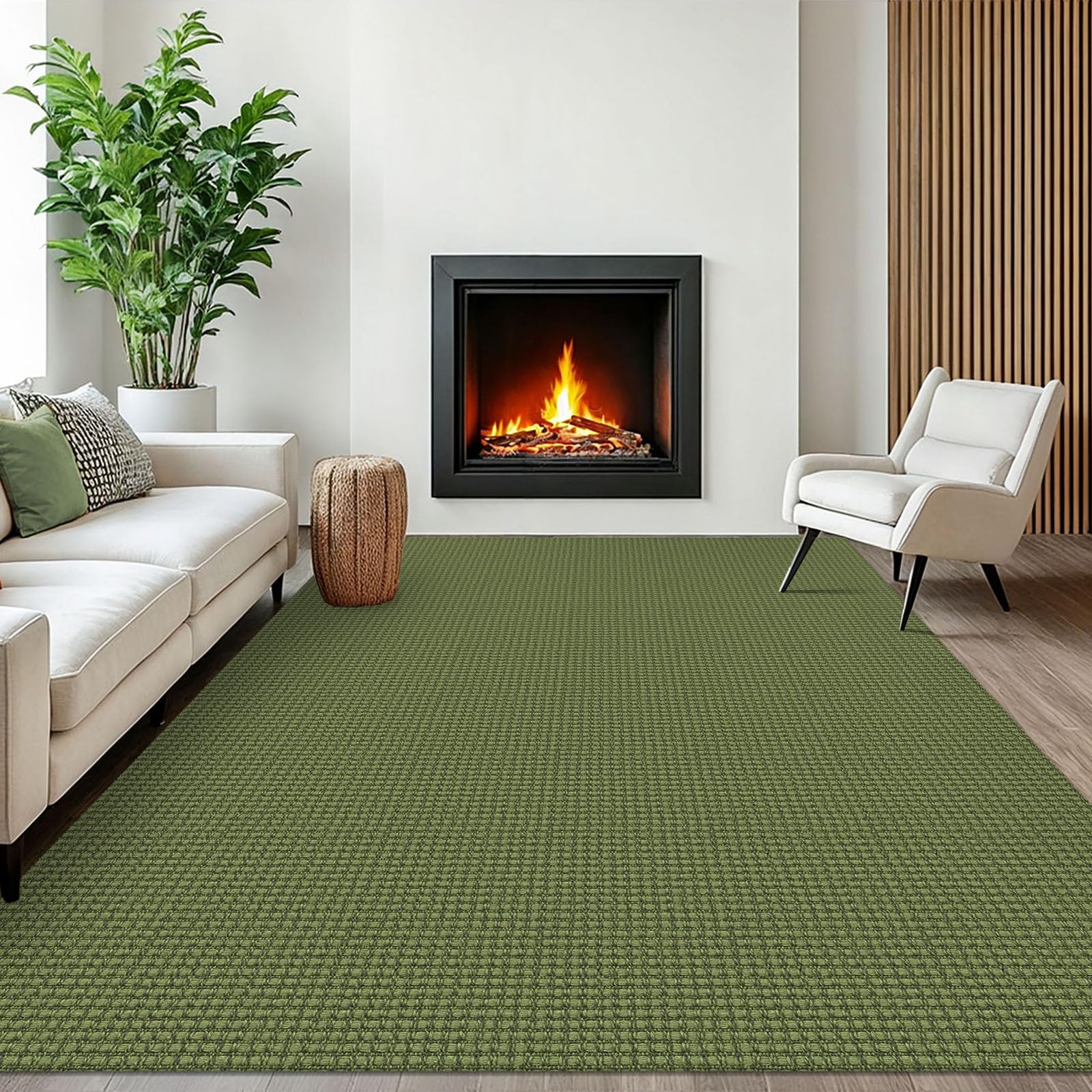 EARTHALL Woven Runner Rug 2x5 Ft Washable Runners for Hallways Cotton Non Slip Rubber Backed Kitchen Runner Braided Indoor Floor Carpet for Entryway, Hallway, Kitchen, Bedroom, Orange/Tan/Brown
