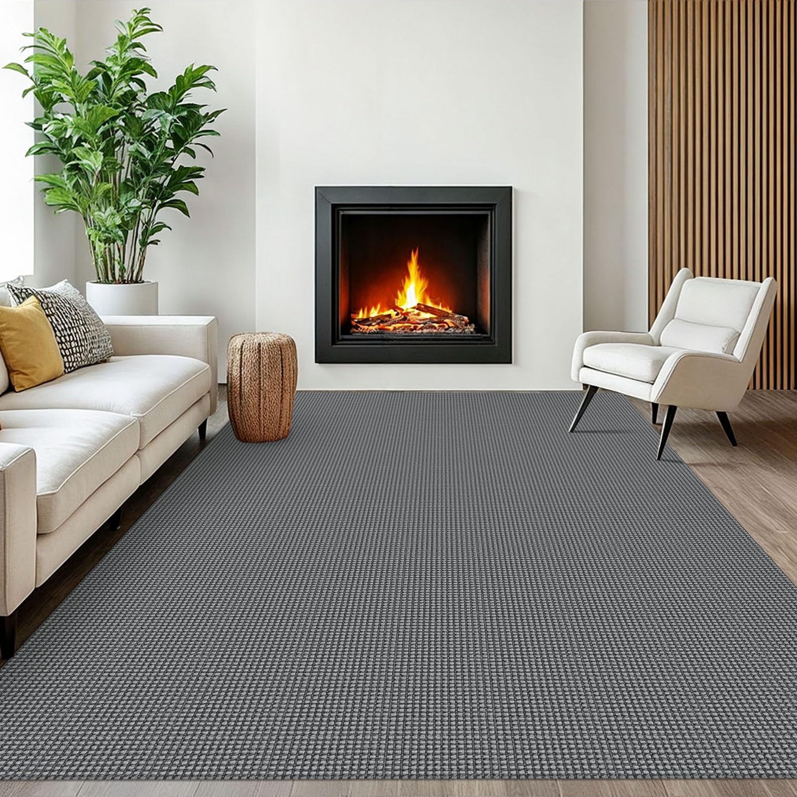 EARTHALL Woven Runner Rug 2x5 Ft Washable Runners for Hallways Cotton Non Slip Rubber Backed Kitchen Runner Braided Indoor Floor Carpet for Entryway, Hallway, Kitchen, Bedroom, Orange/Tan/Brown