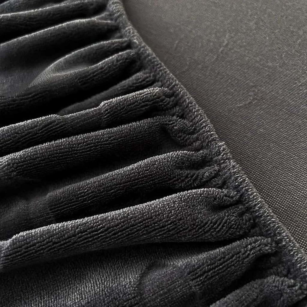 Velvet Fitted Sheet - Winter Plush Super Soft Thickened Coral Fleece Mattress Protector Cover, Ultra Cozy Thermal Bed Sheet for Cold Weather, Single Piece Queen/King Size
