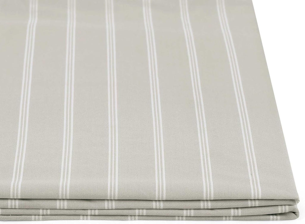 Tommy Hilfiger - Queen Bed Sheets, Crisp & Cool Cotton Percale Bedding with Matching Pillowcases, Lightweight Bed Set, Oeko-Tex Certified (Effortless Stripe Beige)