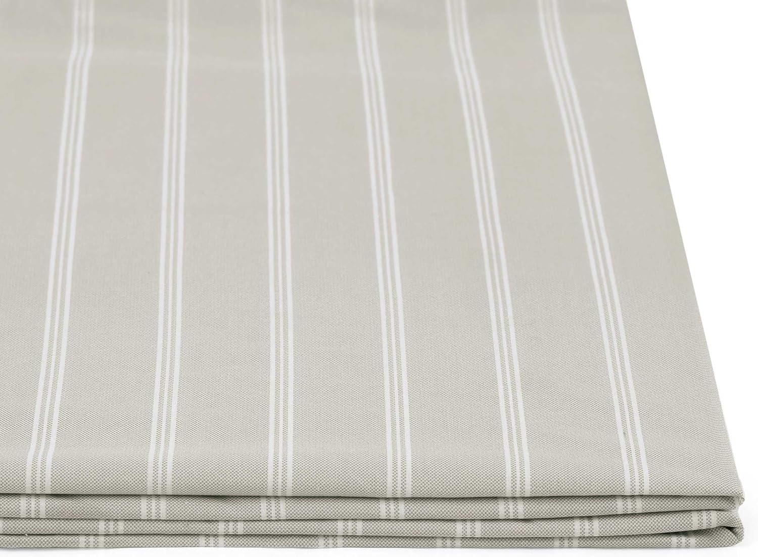 Tommy Hilfiger - Queen Bed Sheets, Crisp & Cool Cotton Percale Bedding with Matching Pillowcases, Lightweight Bed Set, Oeko-Tex Certified (Effortless Stripe Beige)